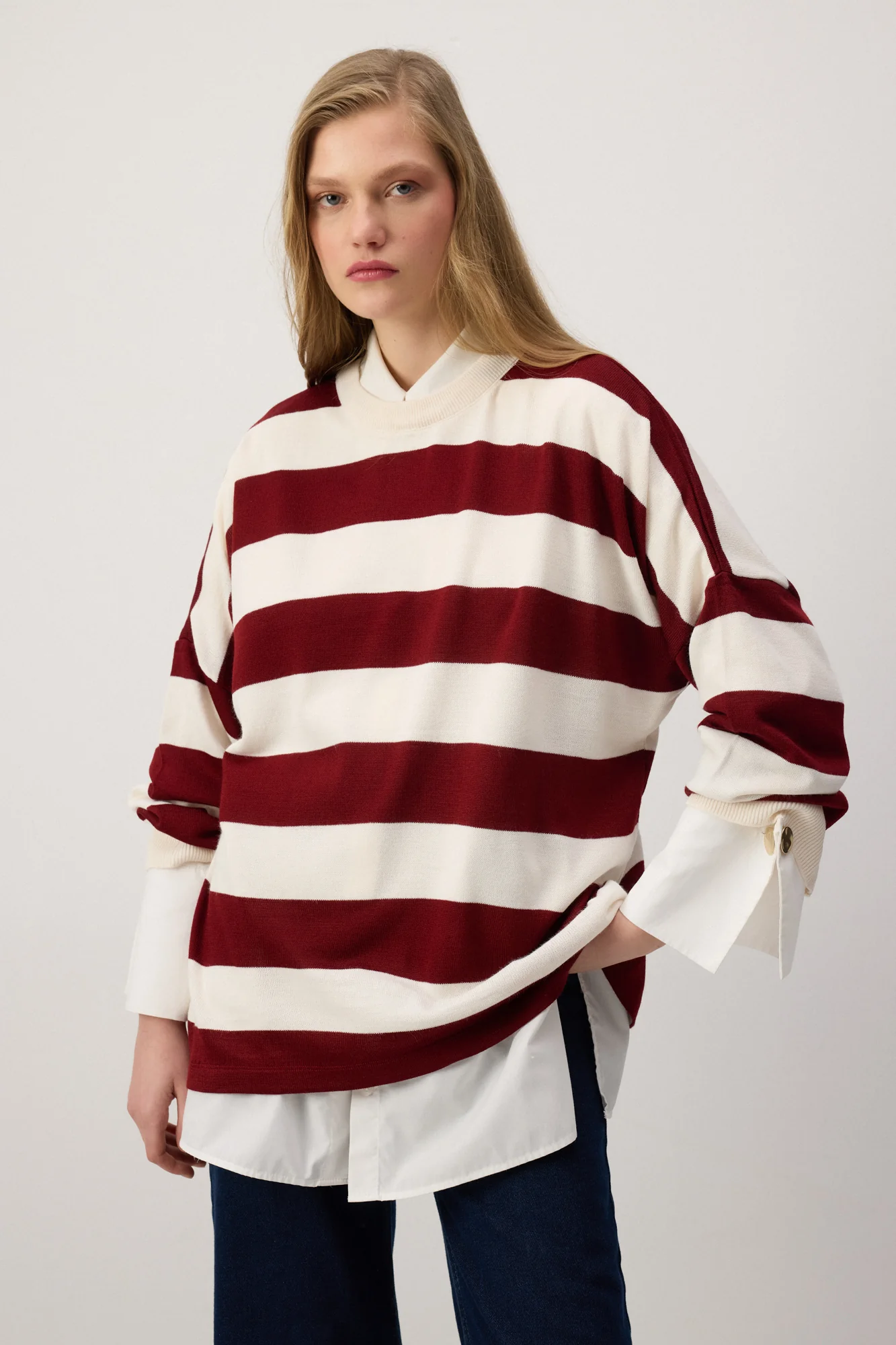 STRIPED KNITWEAR SWEATER - Image 3