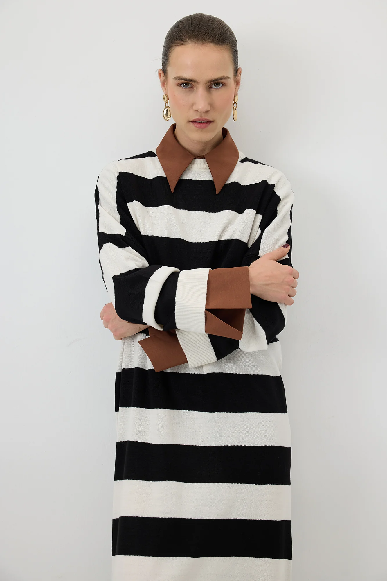 STRIPED KNIT DRESS - Image 4