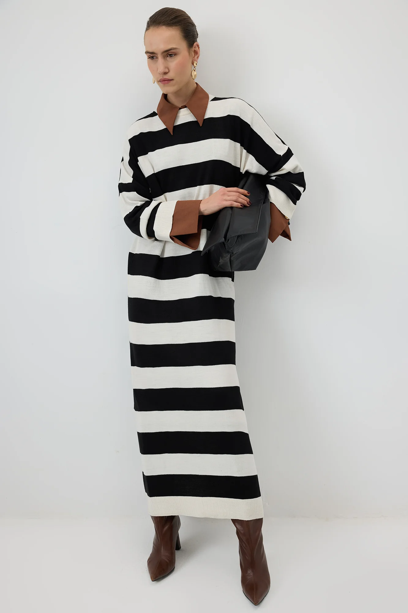 STRIPED KNIT DRESS - Image 5