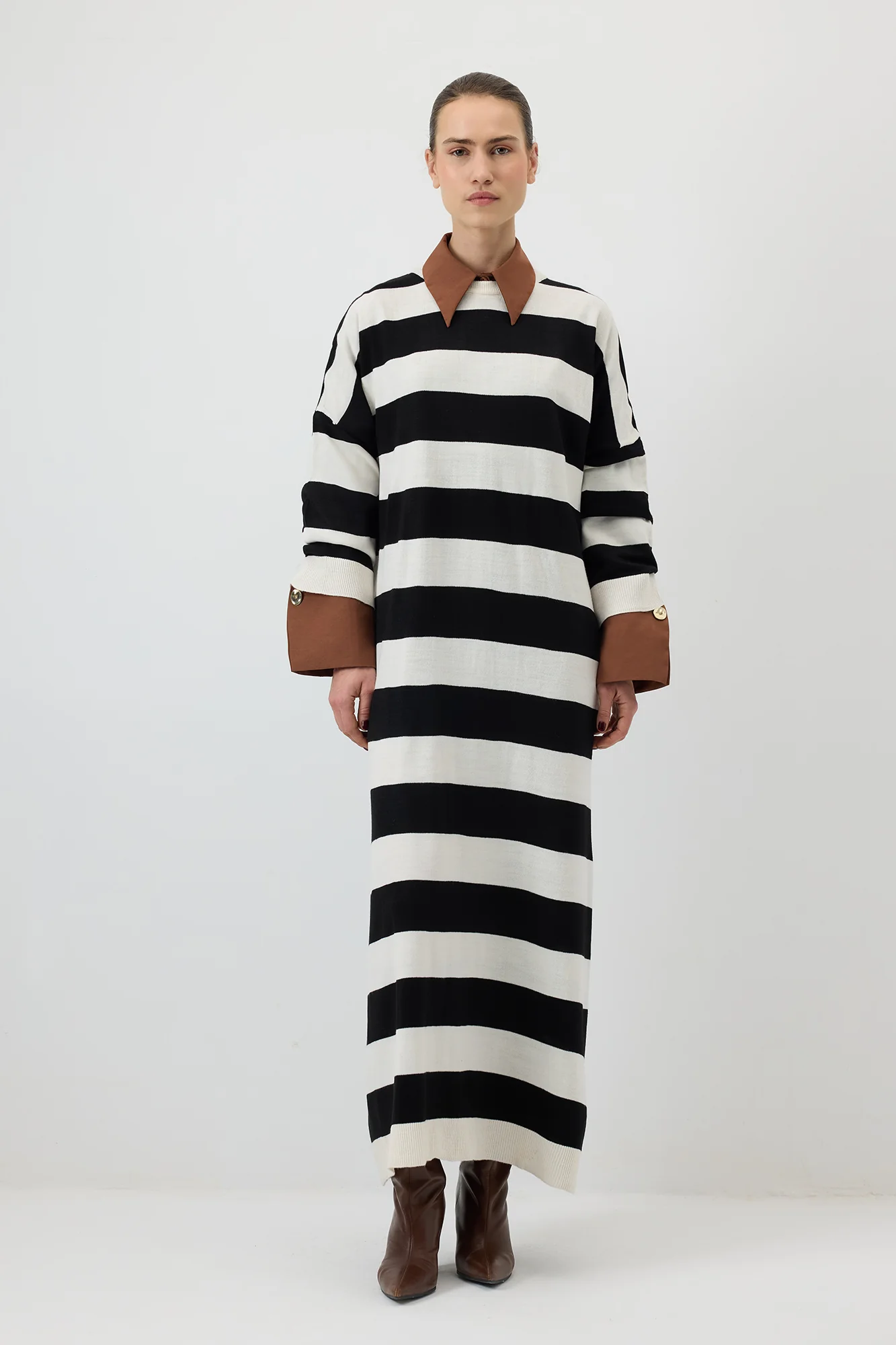 STRIPED KNIT DRESS - Image 6