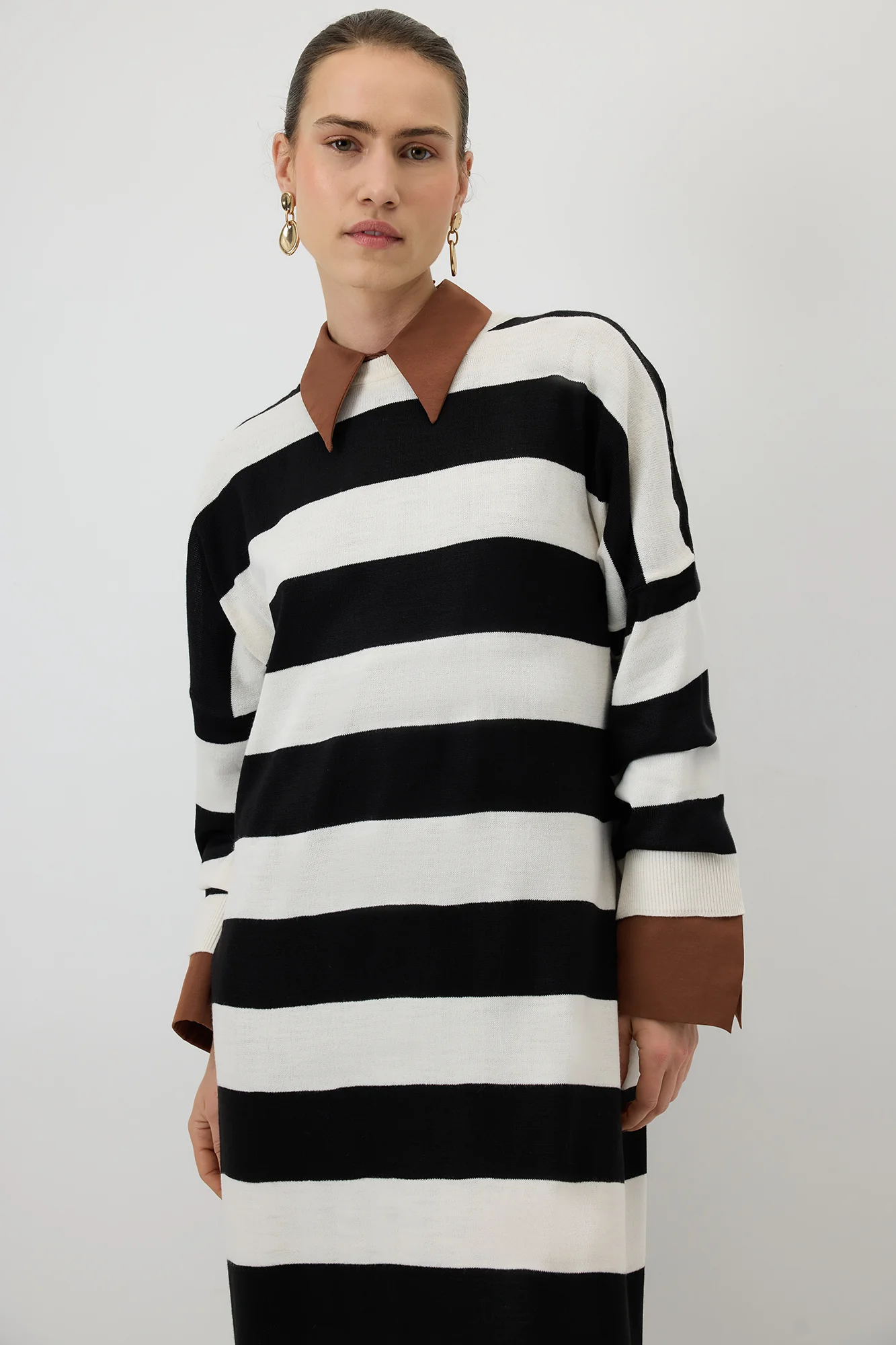 STRIPED KNIT DRESS - Image 7
