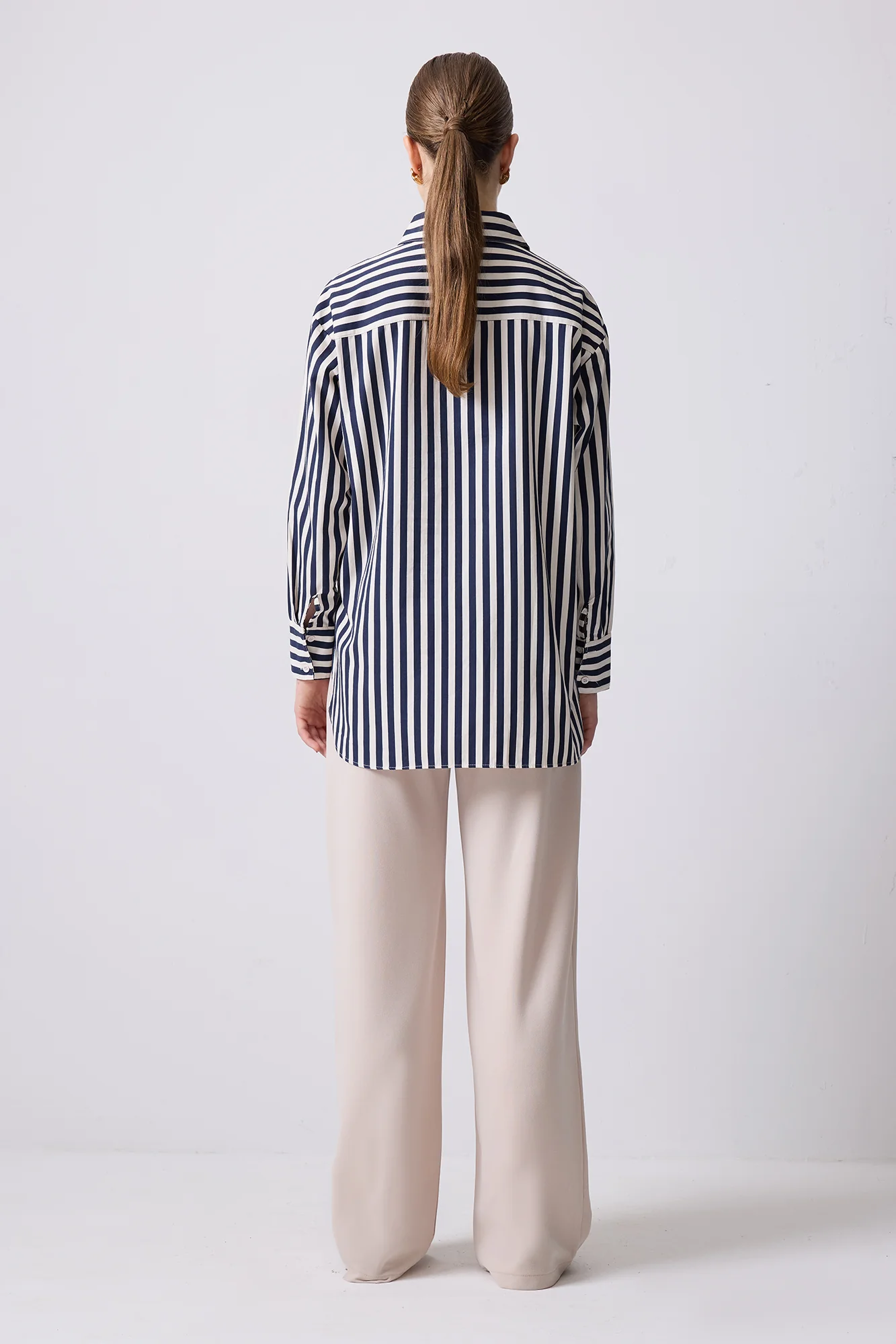 THICK STRIPED OVERSIZE SHIRT - Image 5