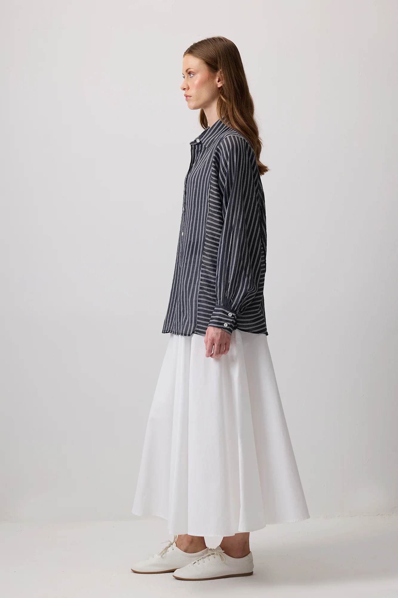 STRIPED VISCOSE SHIRT - Image 5