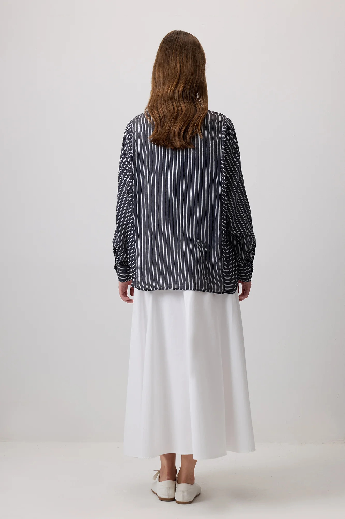 STRIPED VISCOSE SHIRT - Image 6