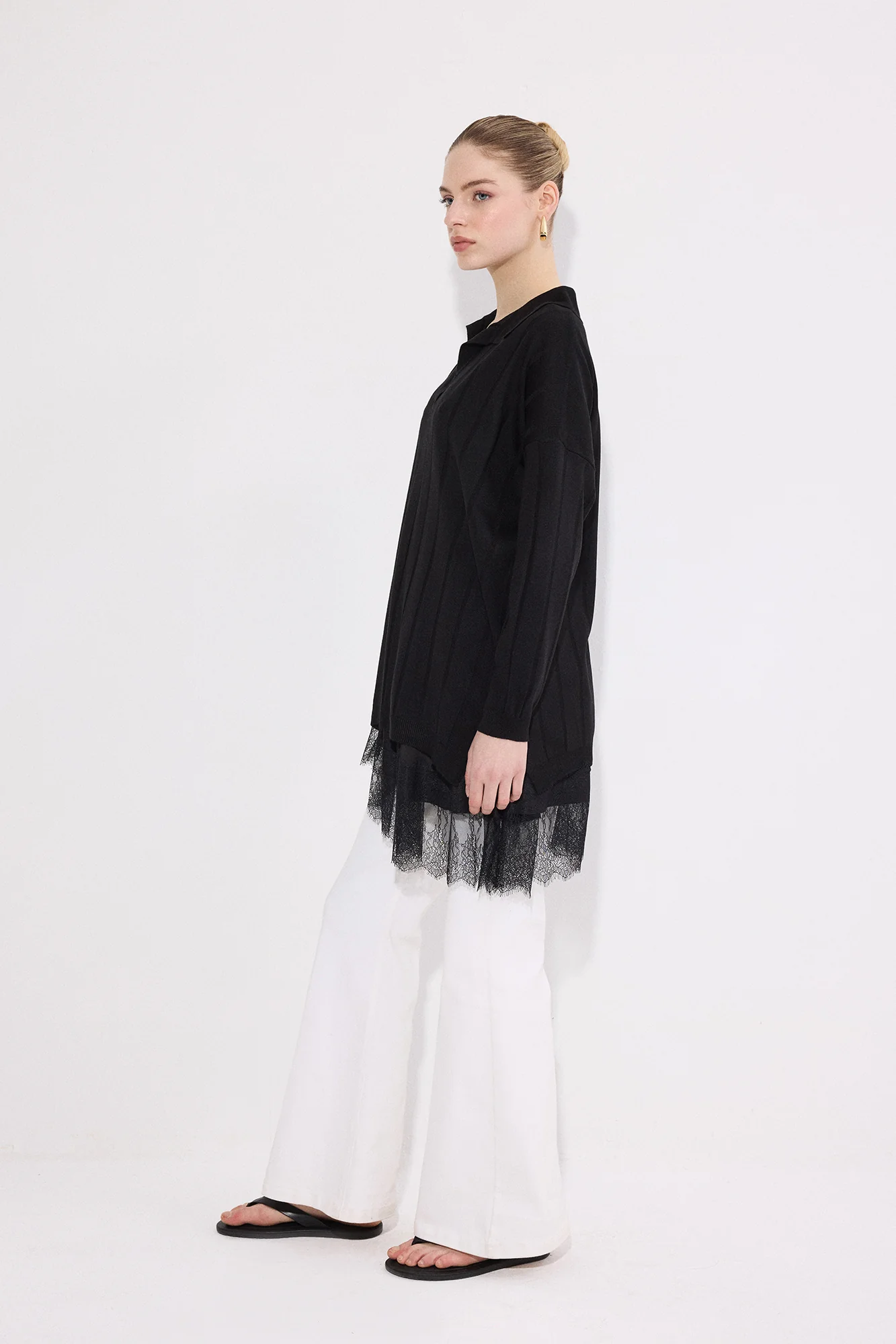 COLLARED KNİTTED TUNİC - Image 4