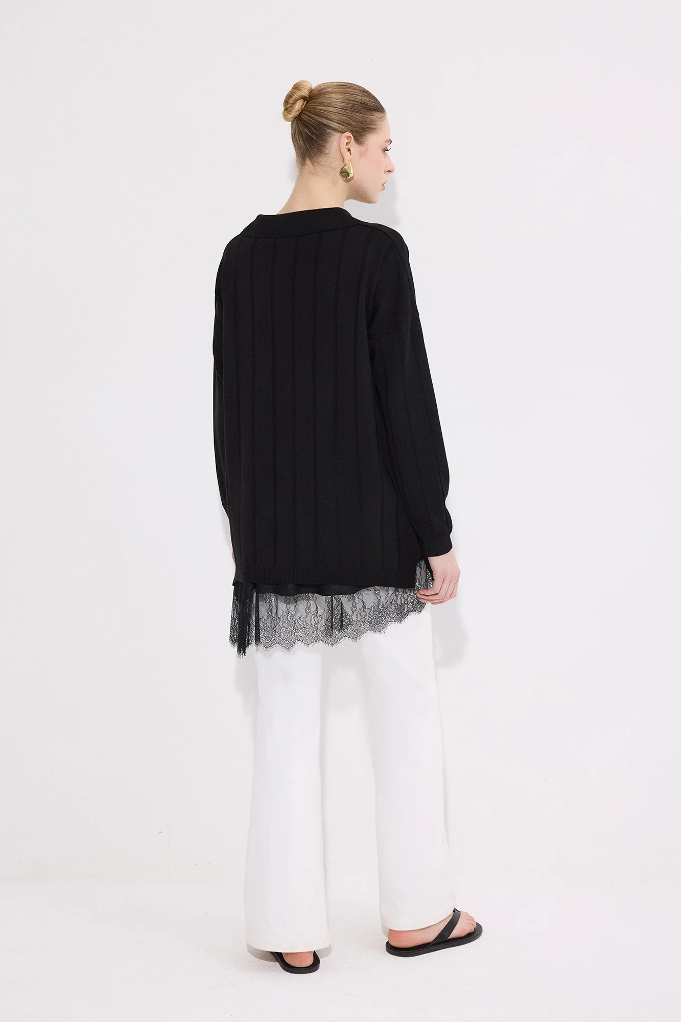 COLLARED KNİTTED TUNİC - Image 5