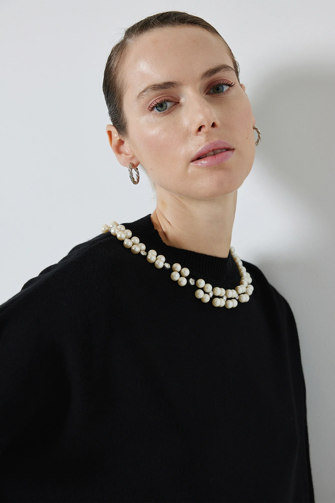 SWEATER WITH PEARL COLLAR - Image 5