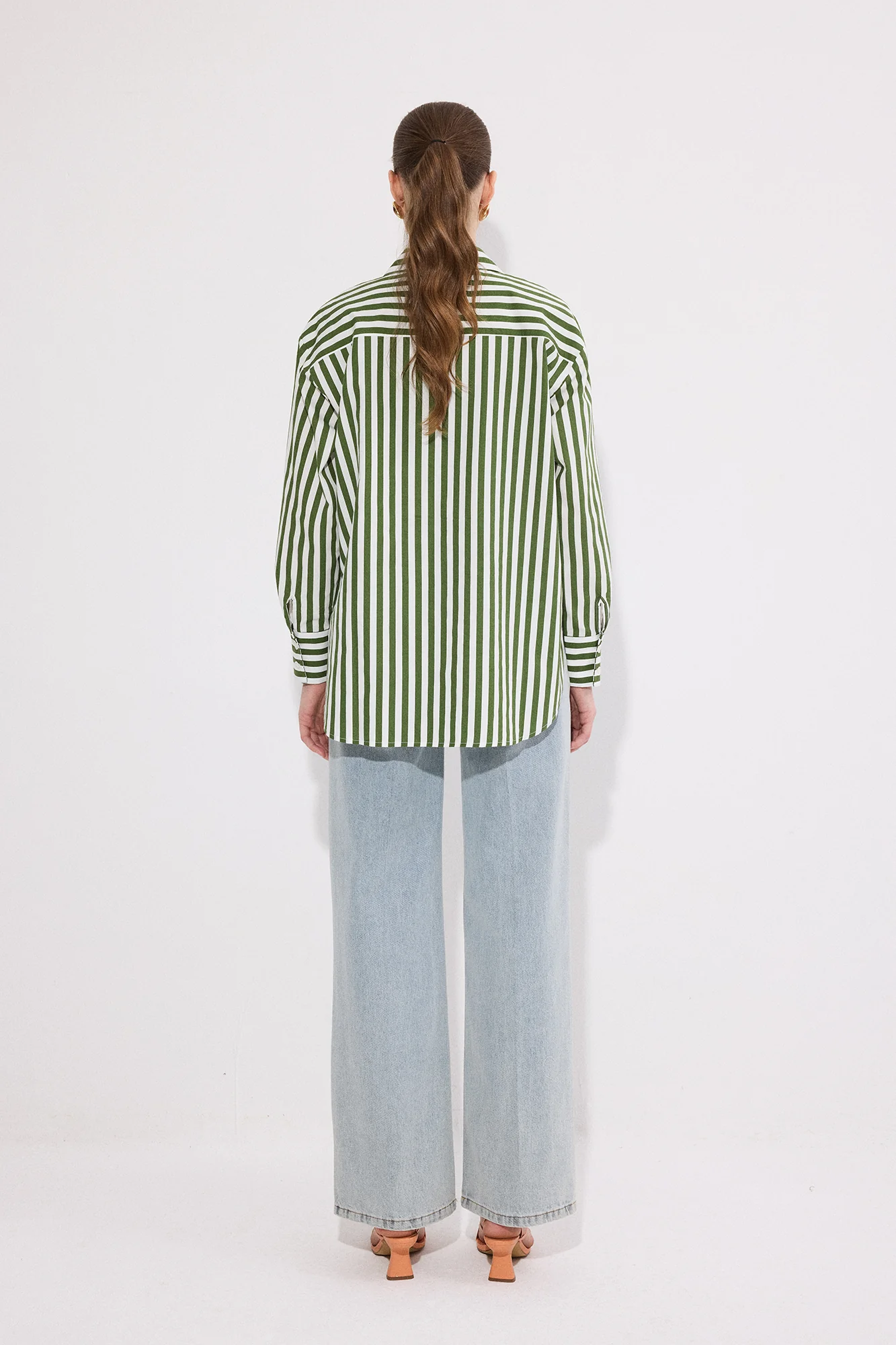 THICK STRIPED OVERSIZE SHIRT - Image 6