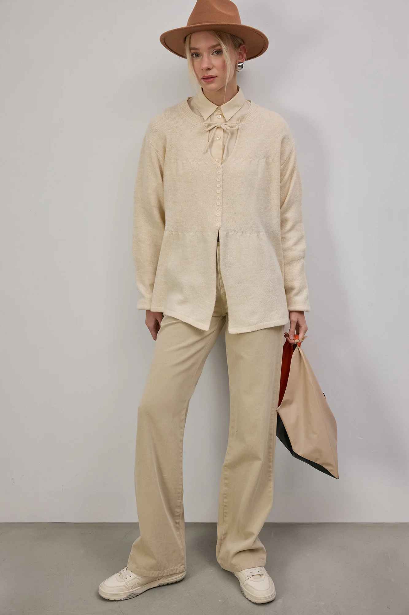 TIE-UP KNITTED CARDIGAN - Image 2