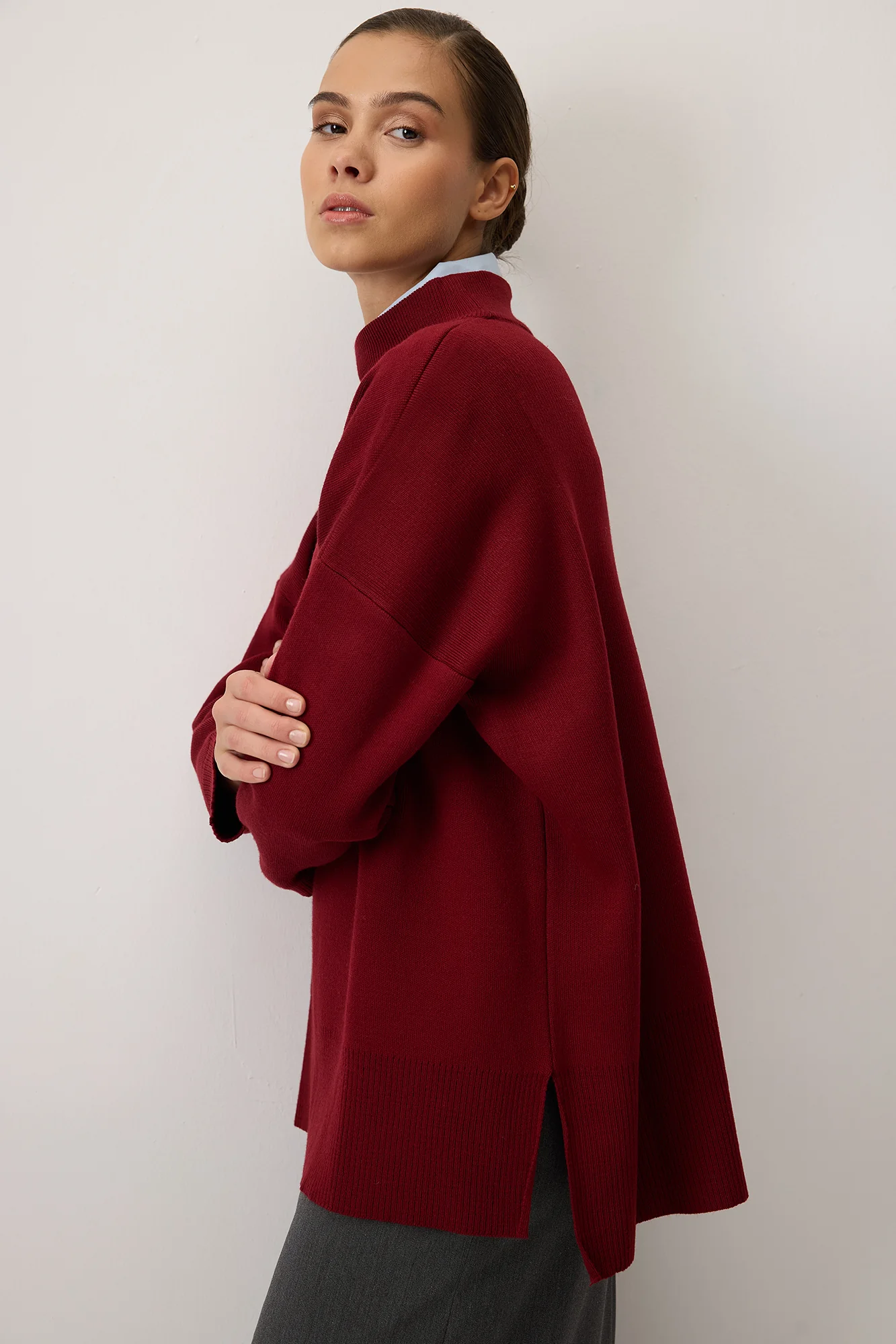 TURTLENECK BASIC KNIT SWEATER - Image 3