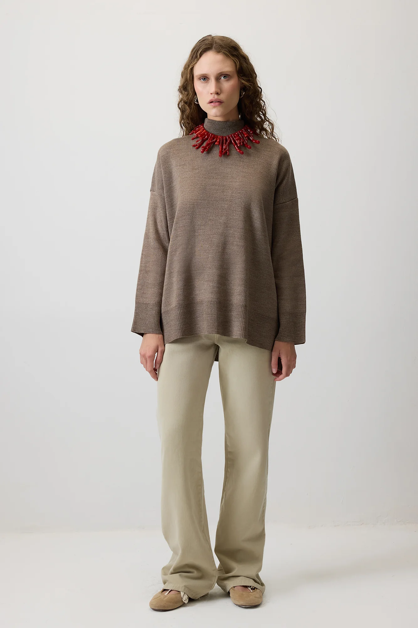 TURTLENECK BASIC KNIT SWEATER - Image 3