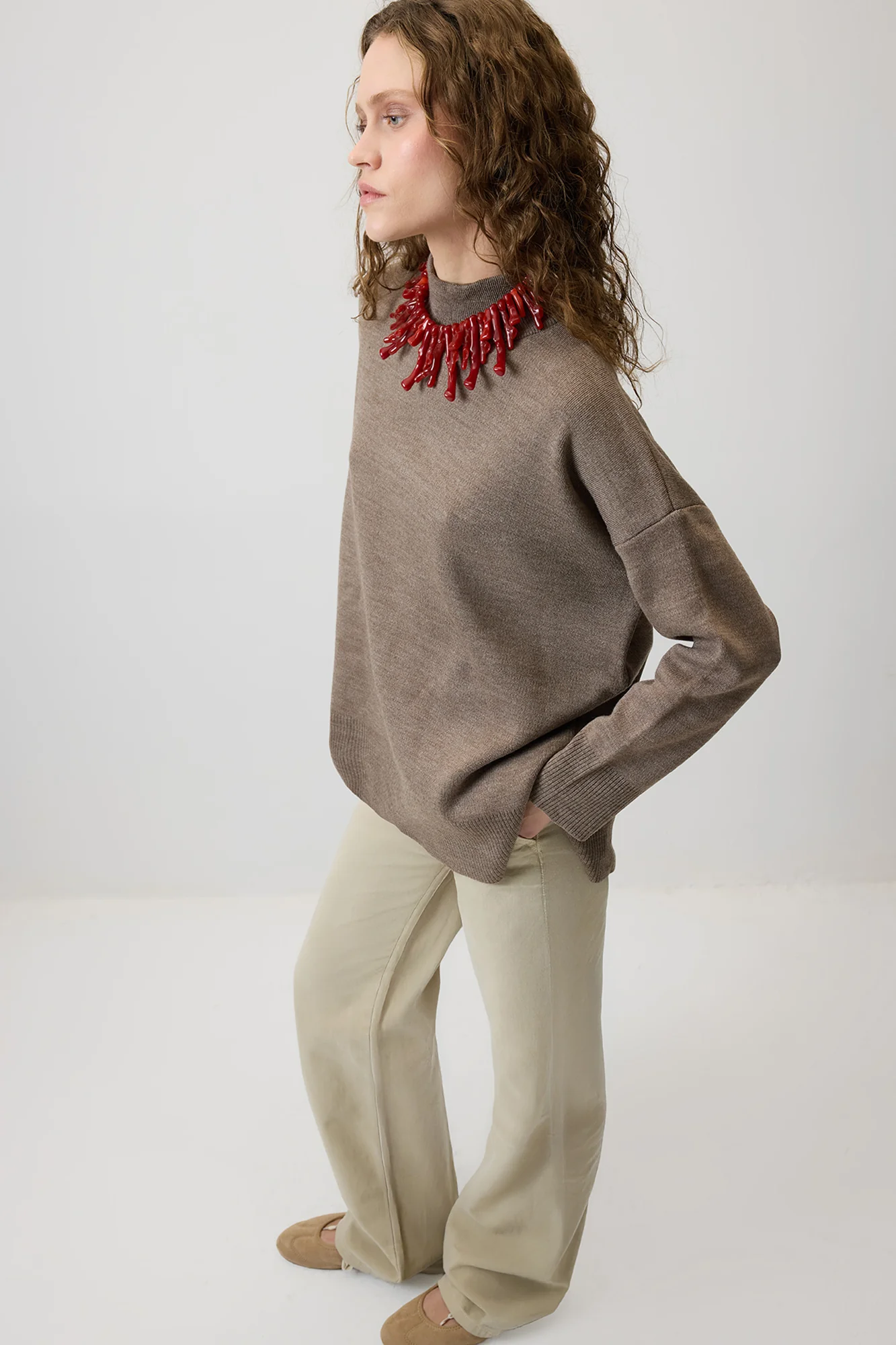 TURTLENECK BASIC KNIT SWEATER - Image 5