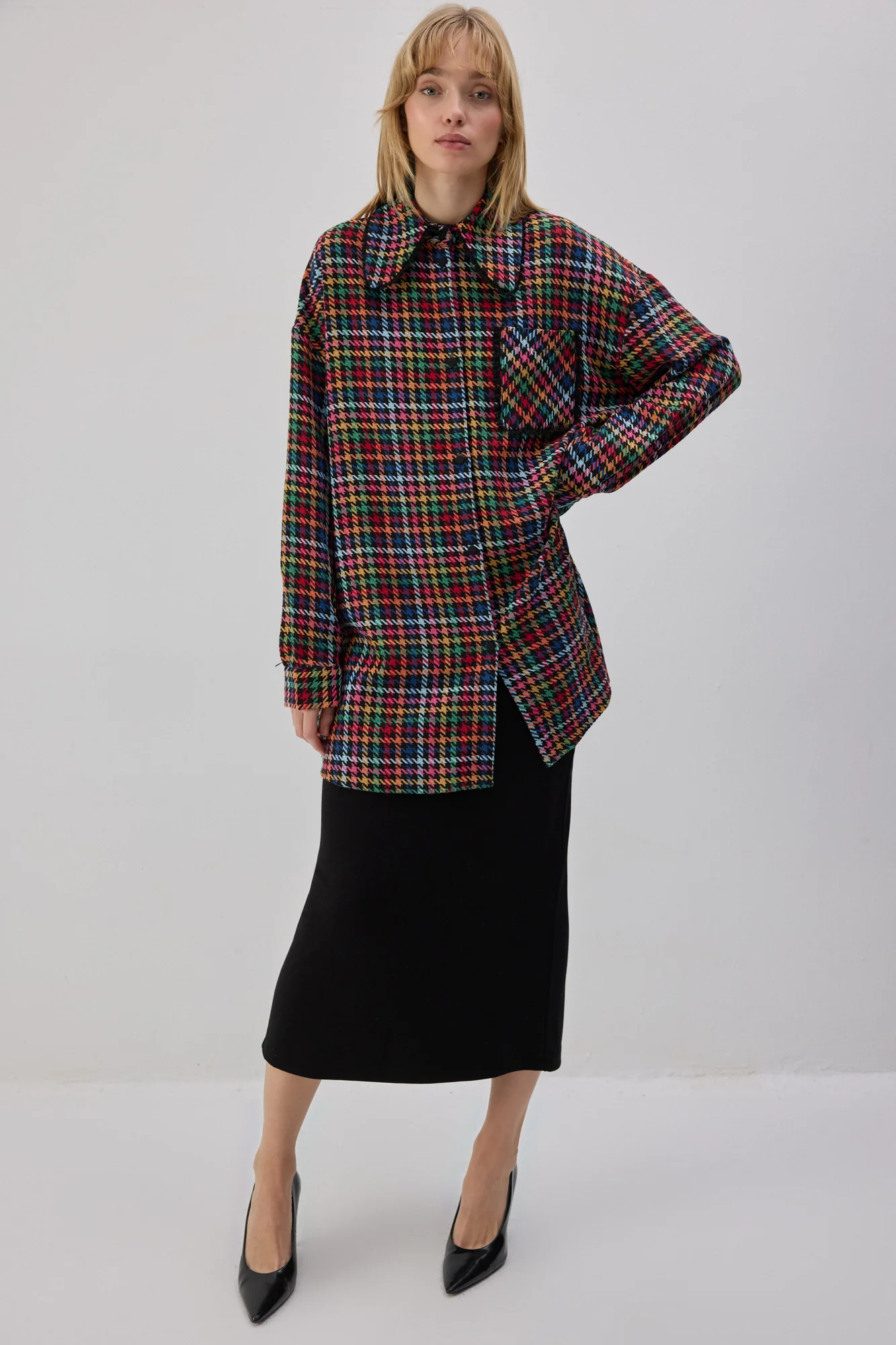 TWEED FRINGED SHIRT - Image 2