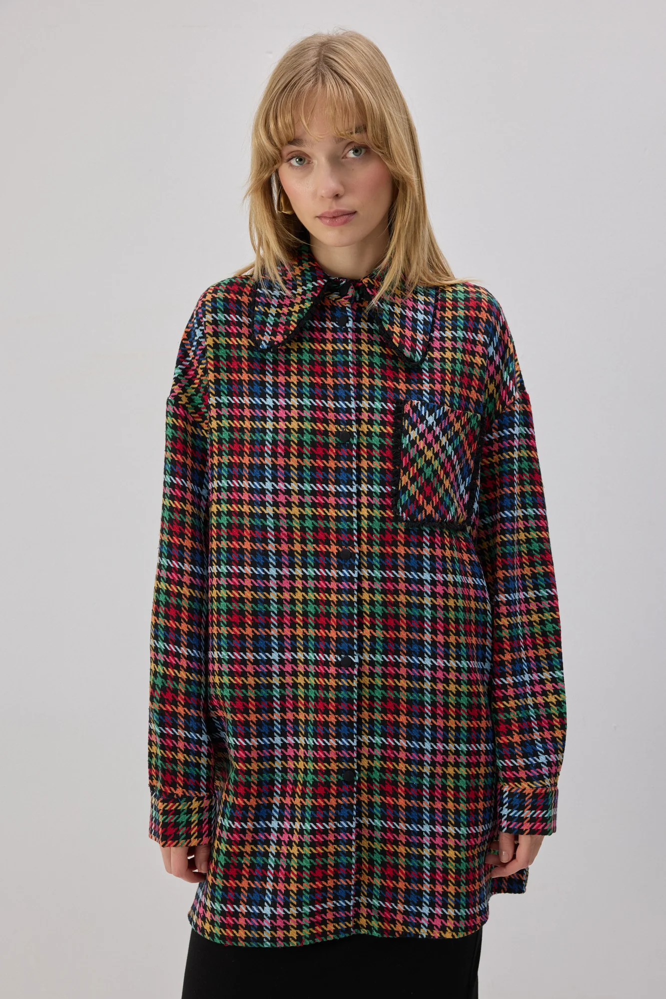 TWEED FRINGED SHIRT - Image 3