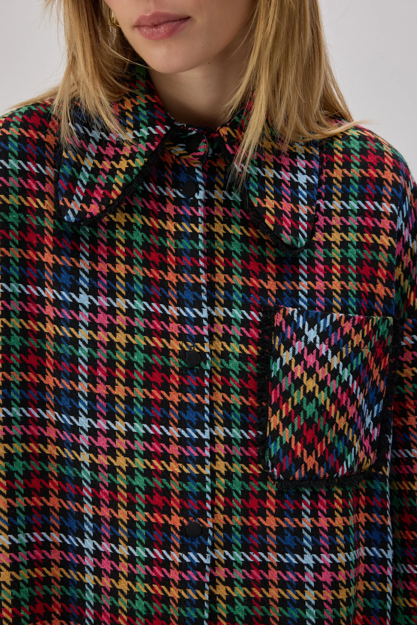 TWEED FRINGED SHIRT - Image 5