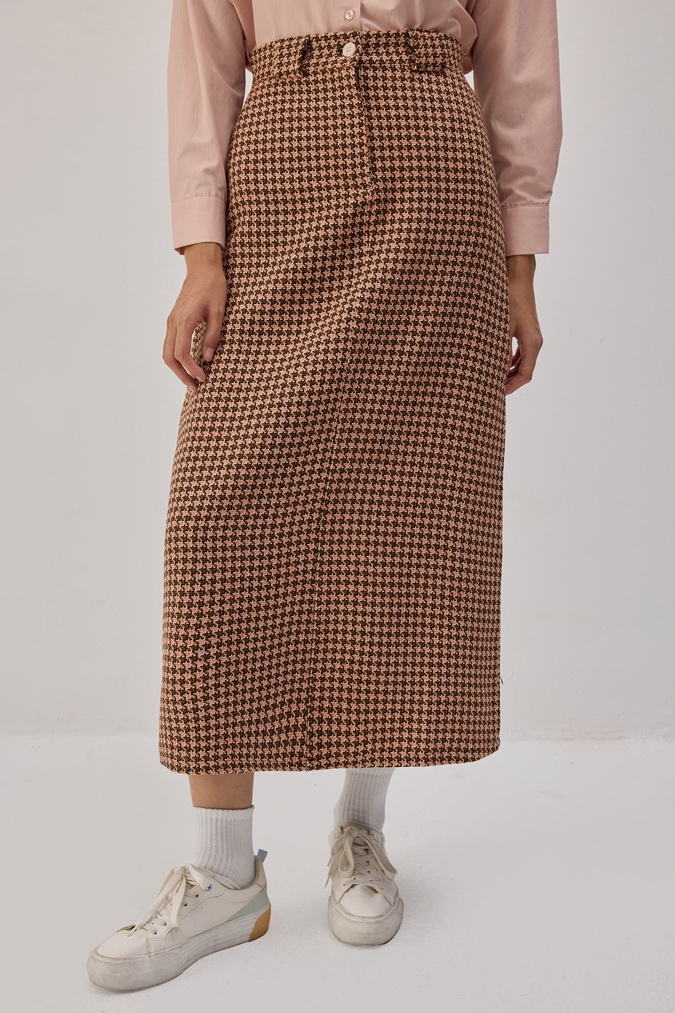 TWEED SKIRT WITH ELASTIC WAIST - Image 3