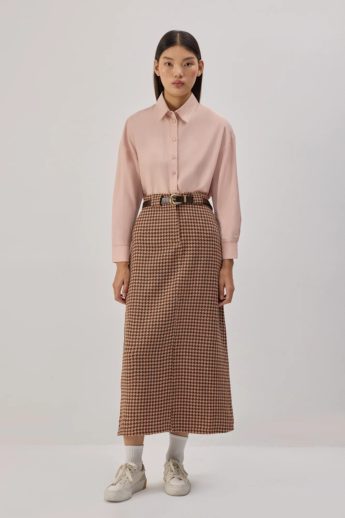 TWEED SKIRT WITH ELASTIC WAIST - Image 4