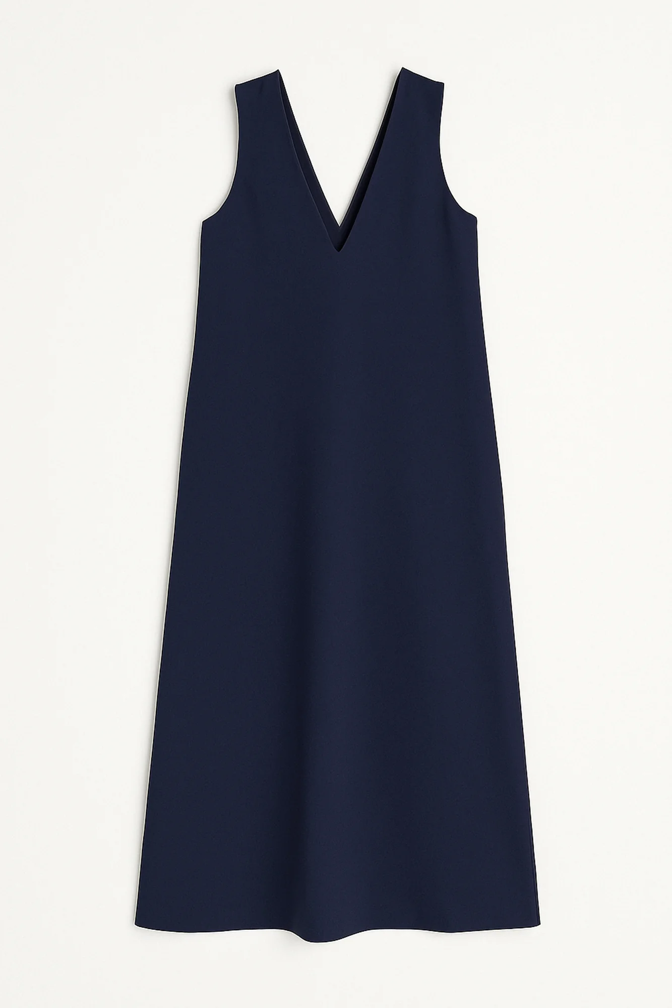 V NECK CREPE DRESS - Image 3