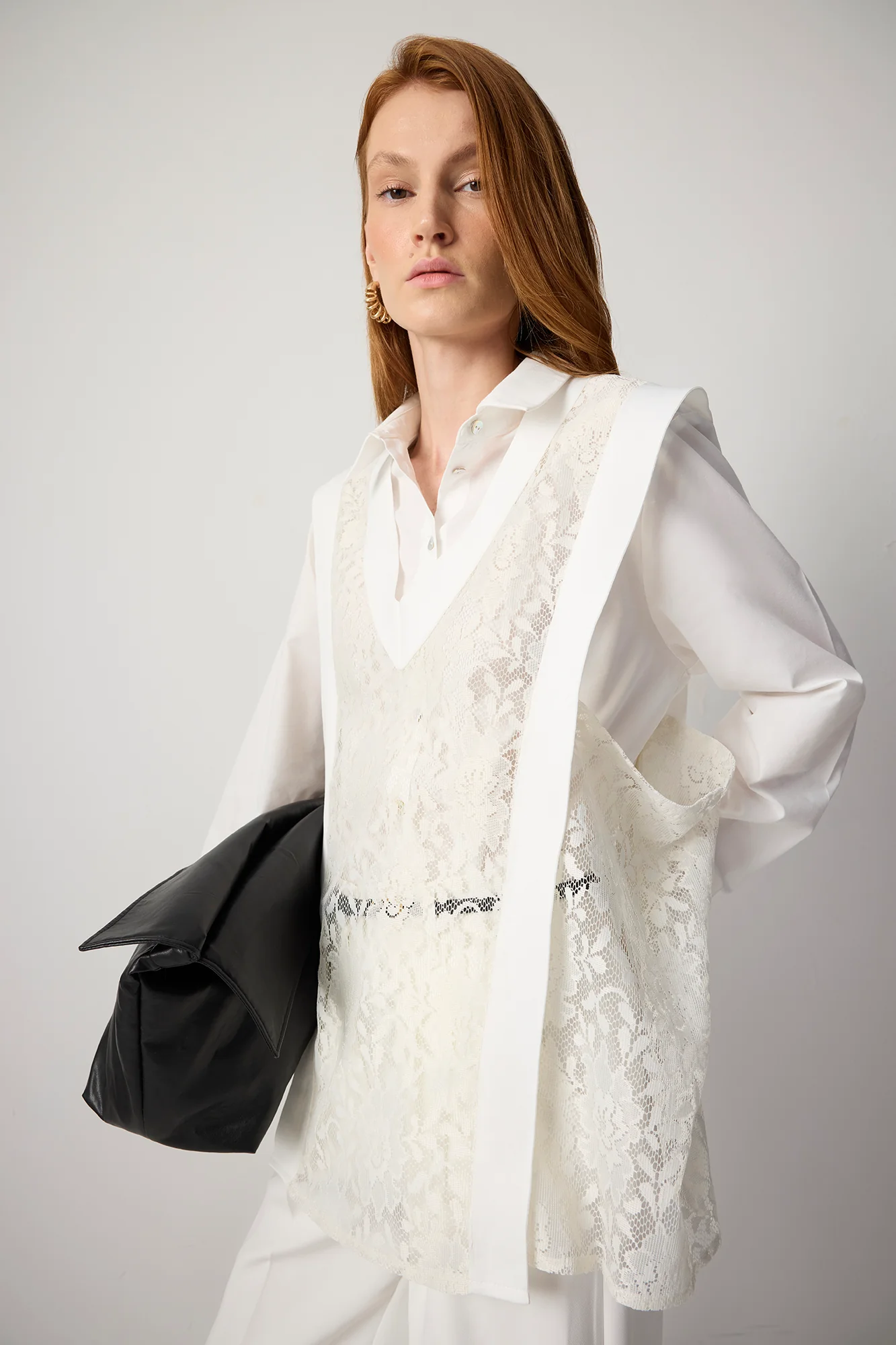 V NECK LACE LAYERED TUNIC - Image 5
