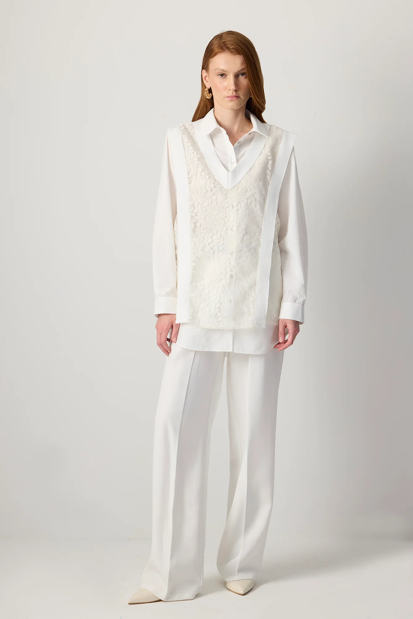 V NECK LACE LAYERED TUNIC - Image 6