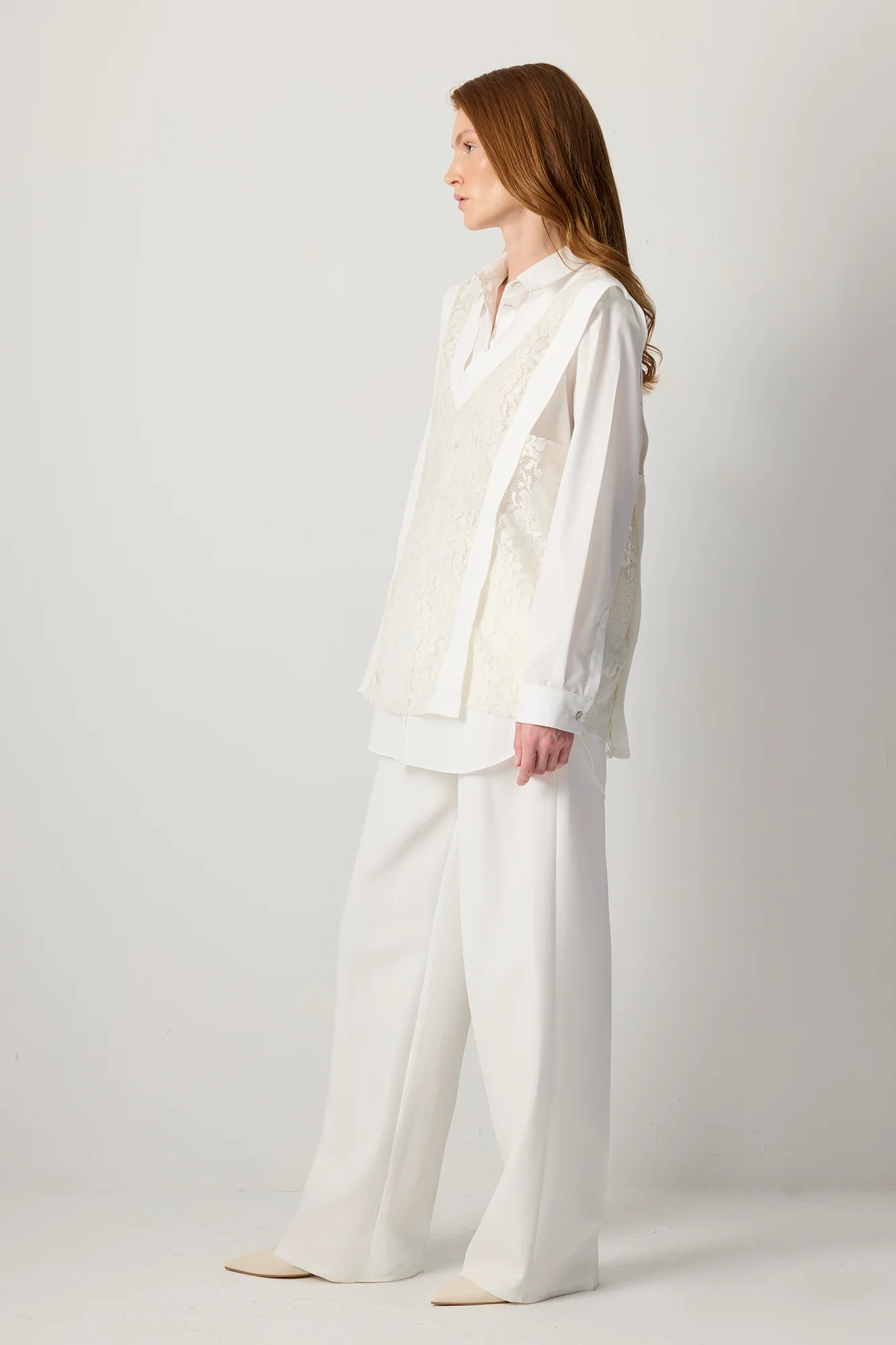 V NECK LACE LAYERED TUNIC - Image 7