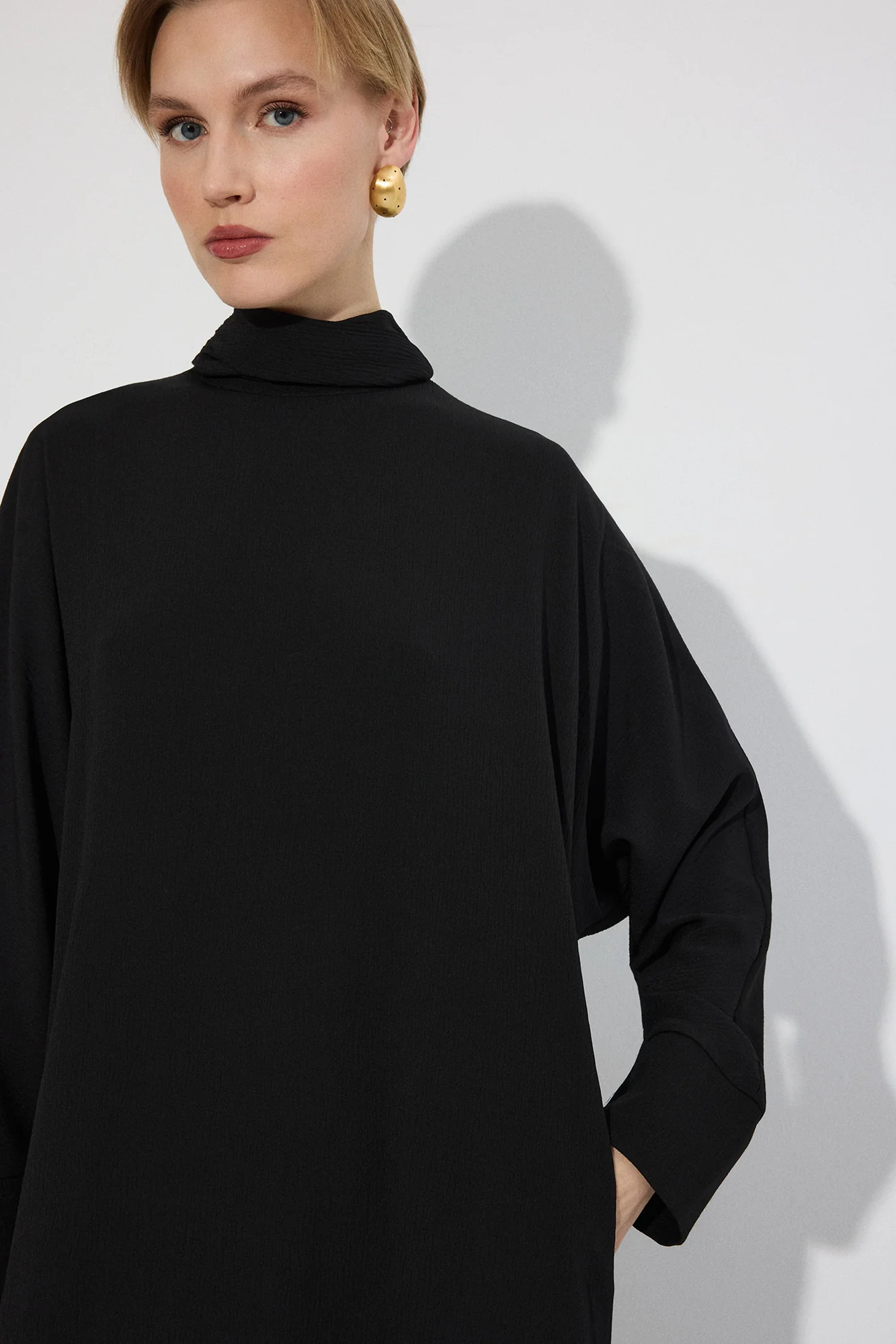 VISCOSE CRINKLE DRESS - Image 2