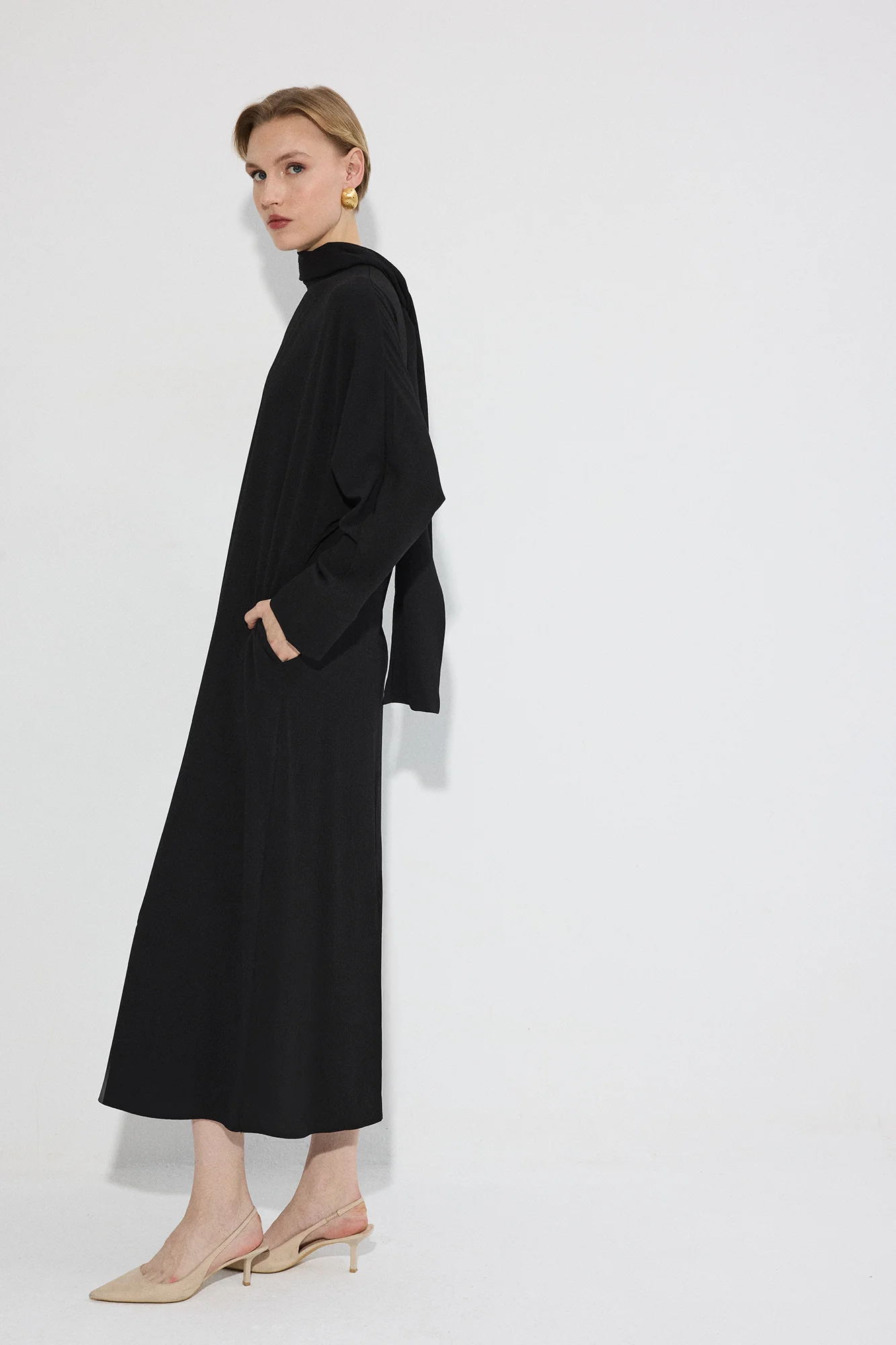 VISCOSE CRINKLE DRESS - Image 4