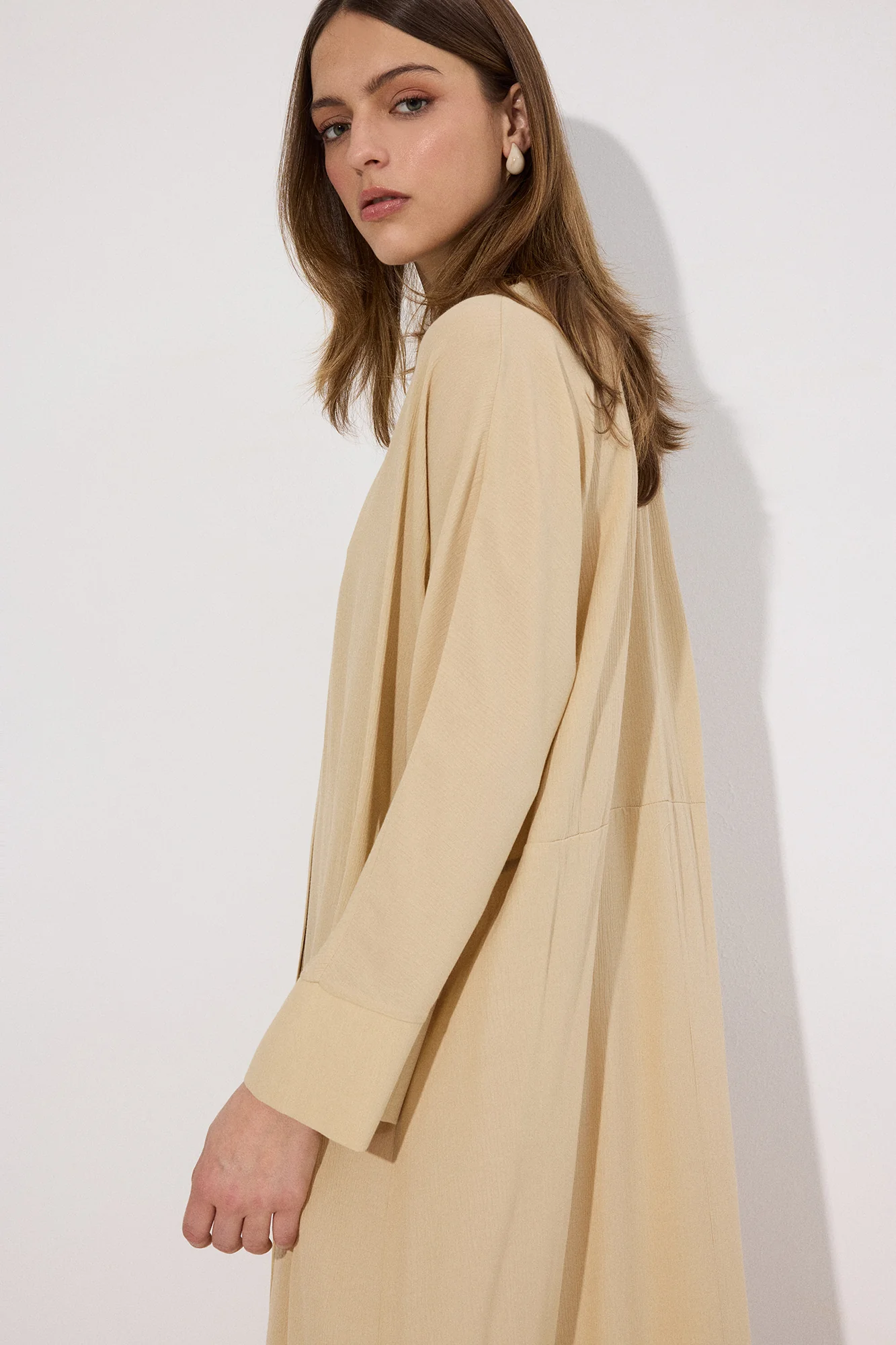 JAPANESE SLEEVE SHİRT DRESS - Image 3
