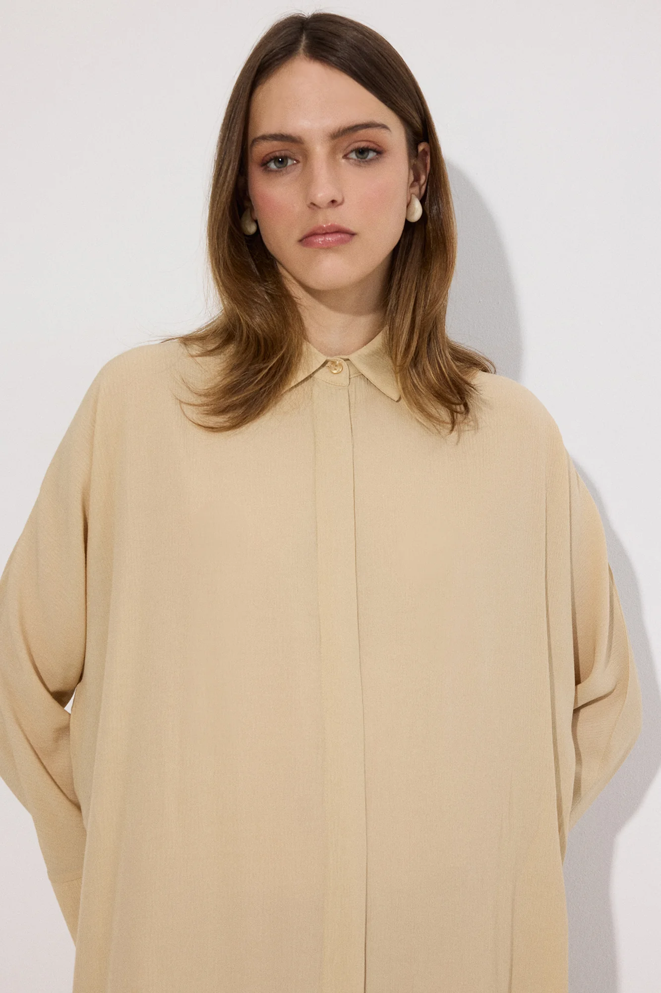 JAPANESE SLEEVE SHİRT DRESS - Image 5