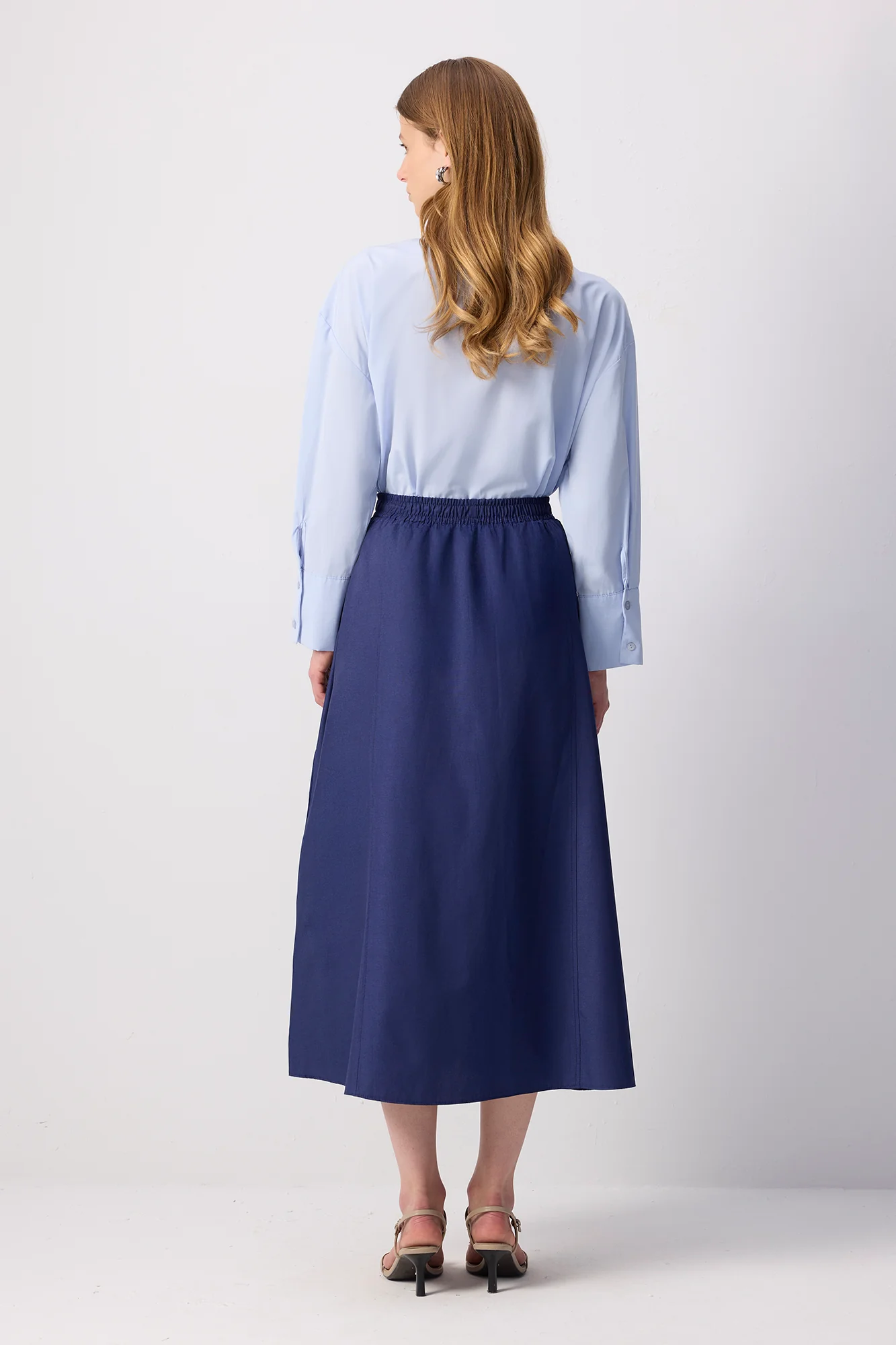 WOVEN SKIRT WITH ELASTICATED WAIST - Image 4