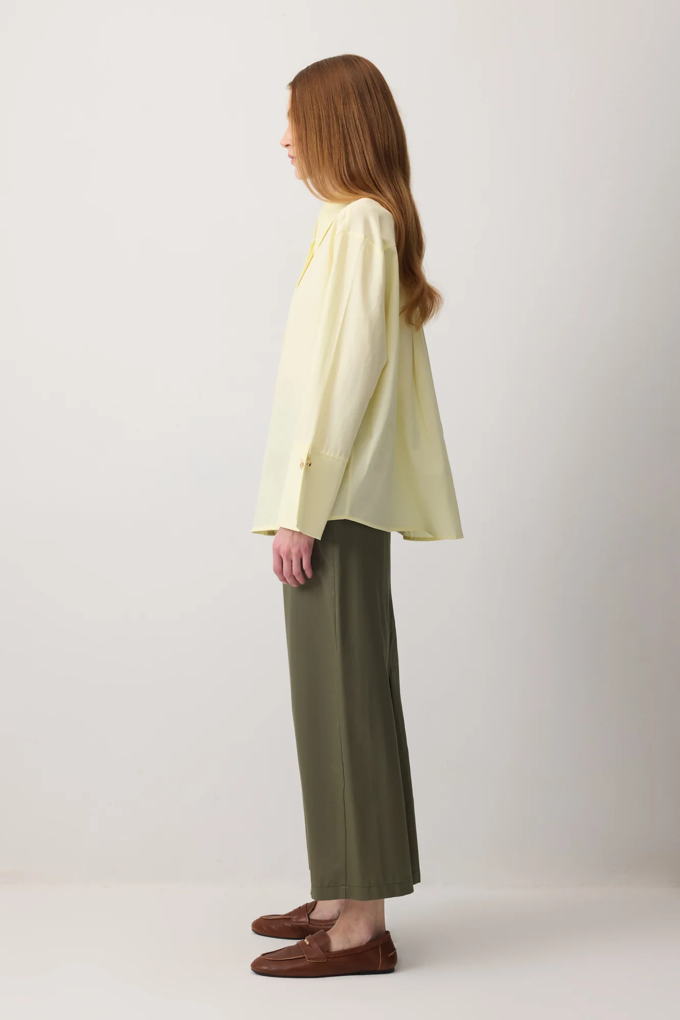 WIDE CUFF CROP POPLIN SHIRT - Image 4