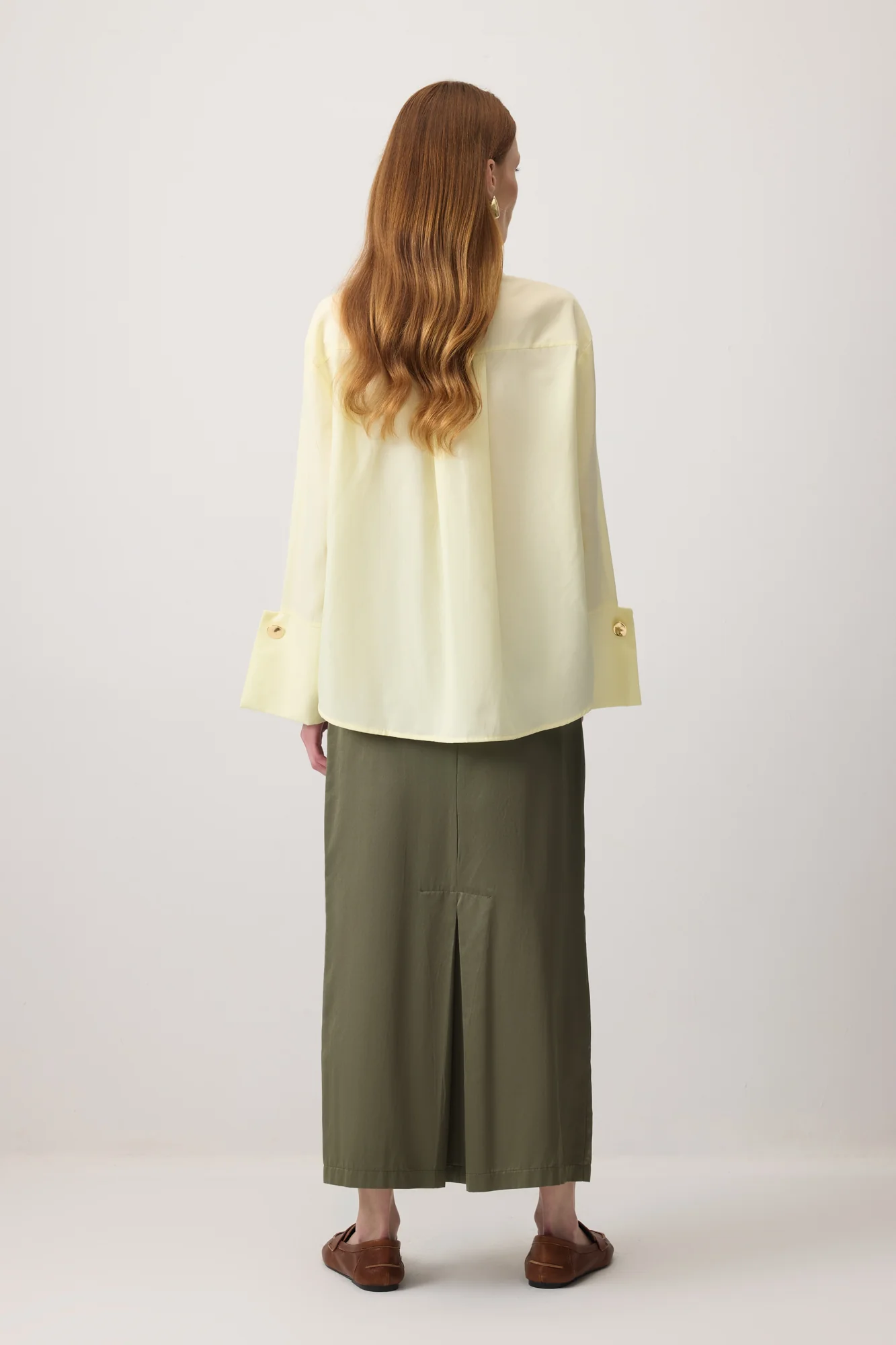WIDE CUFF CROP POPLIN SHIRT - Image 5