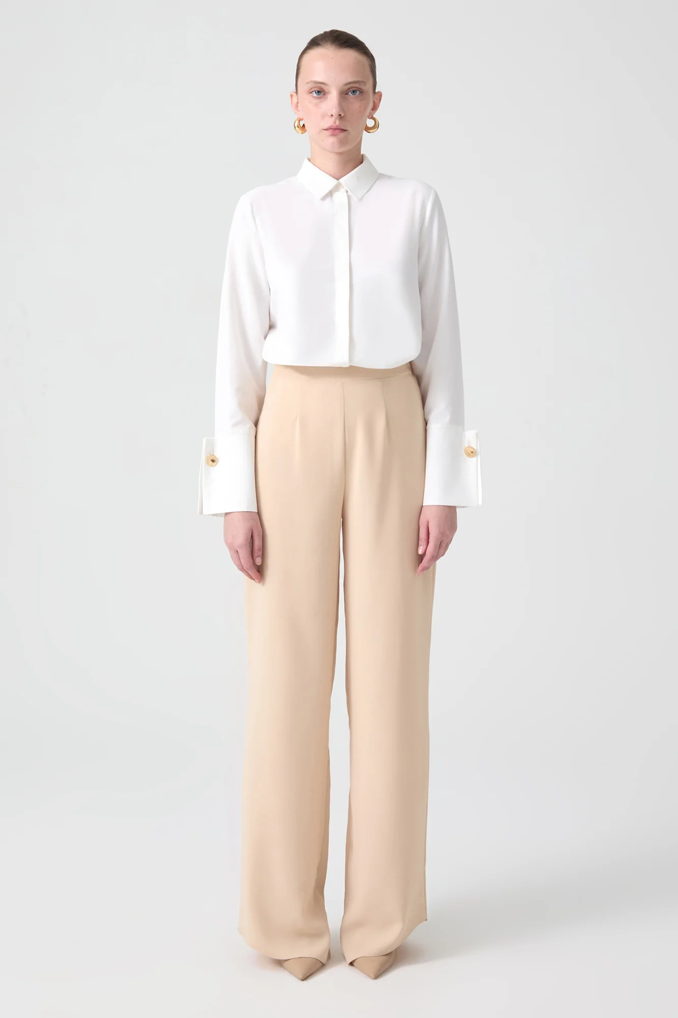 WIDE LEG CREPE TROUSERS - Image 2