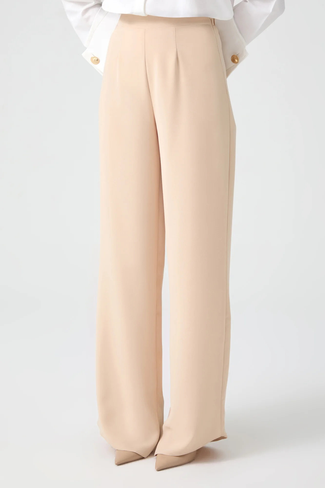 WIDE LEG CREPE TROUSERS - Image 3