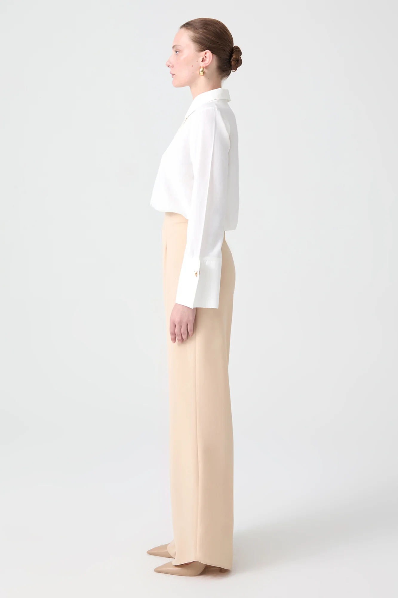 WIDE LEG CREPE TROUSERS - Image 4