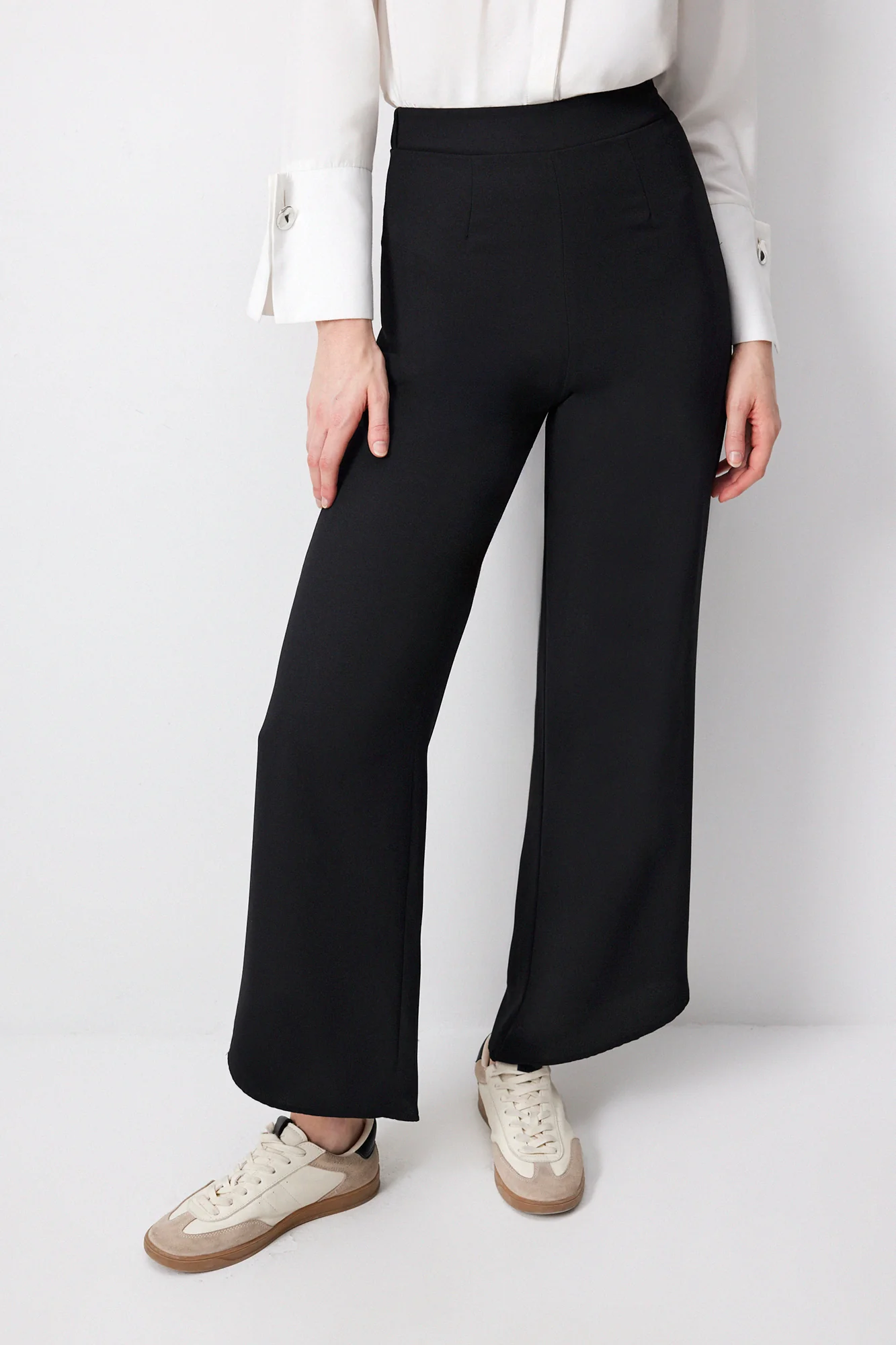 WIDE LEG CREPE TROUSERS - Image 3