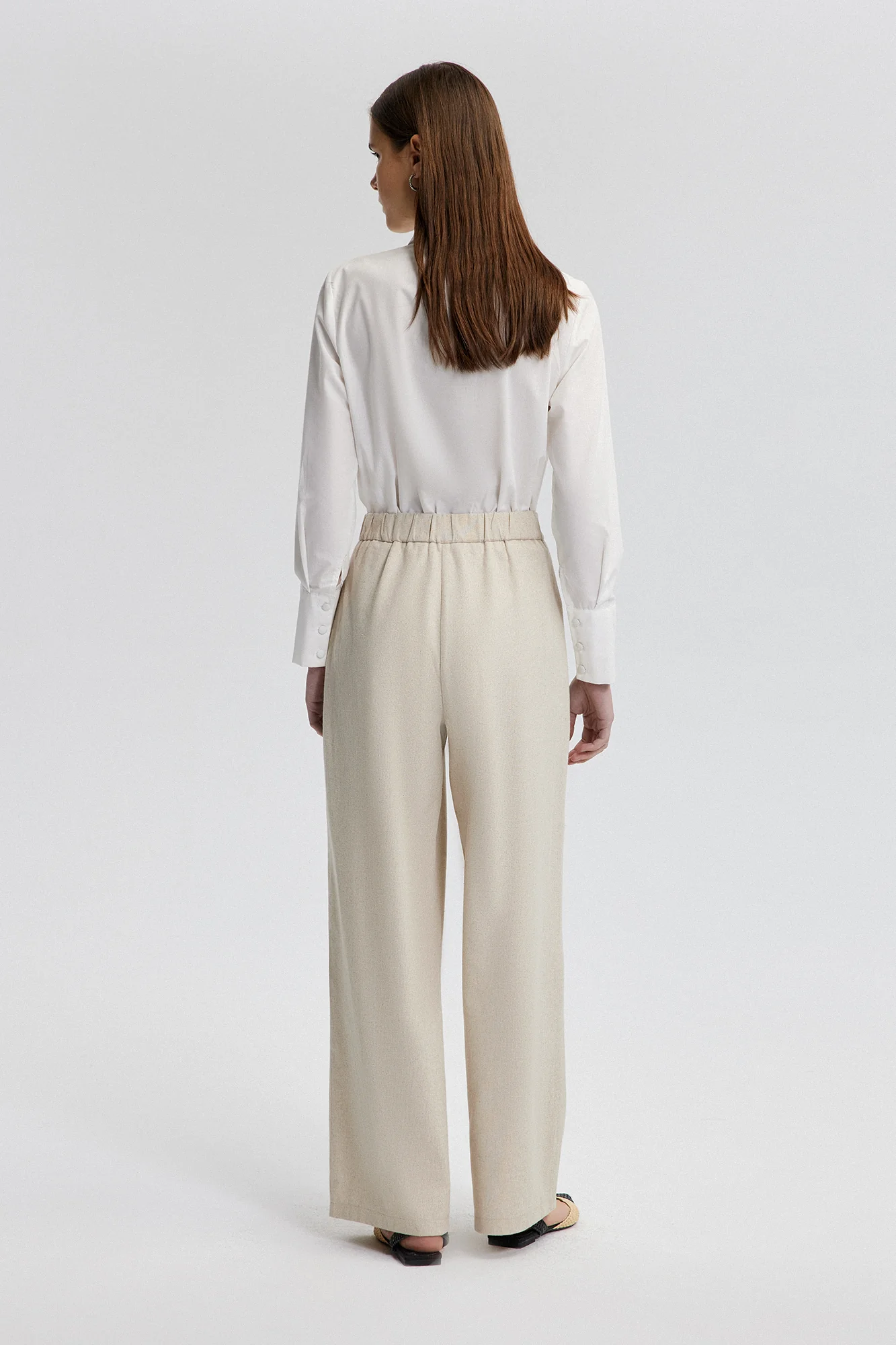 WIDE LEG LINEN TROUSERS - Image 5