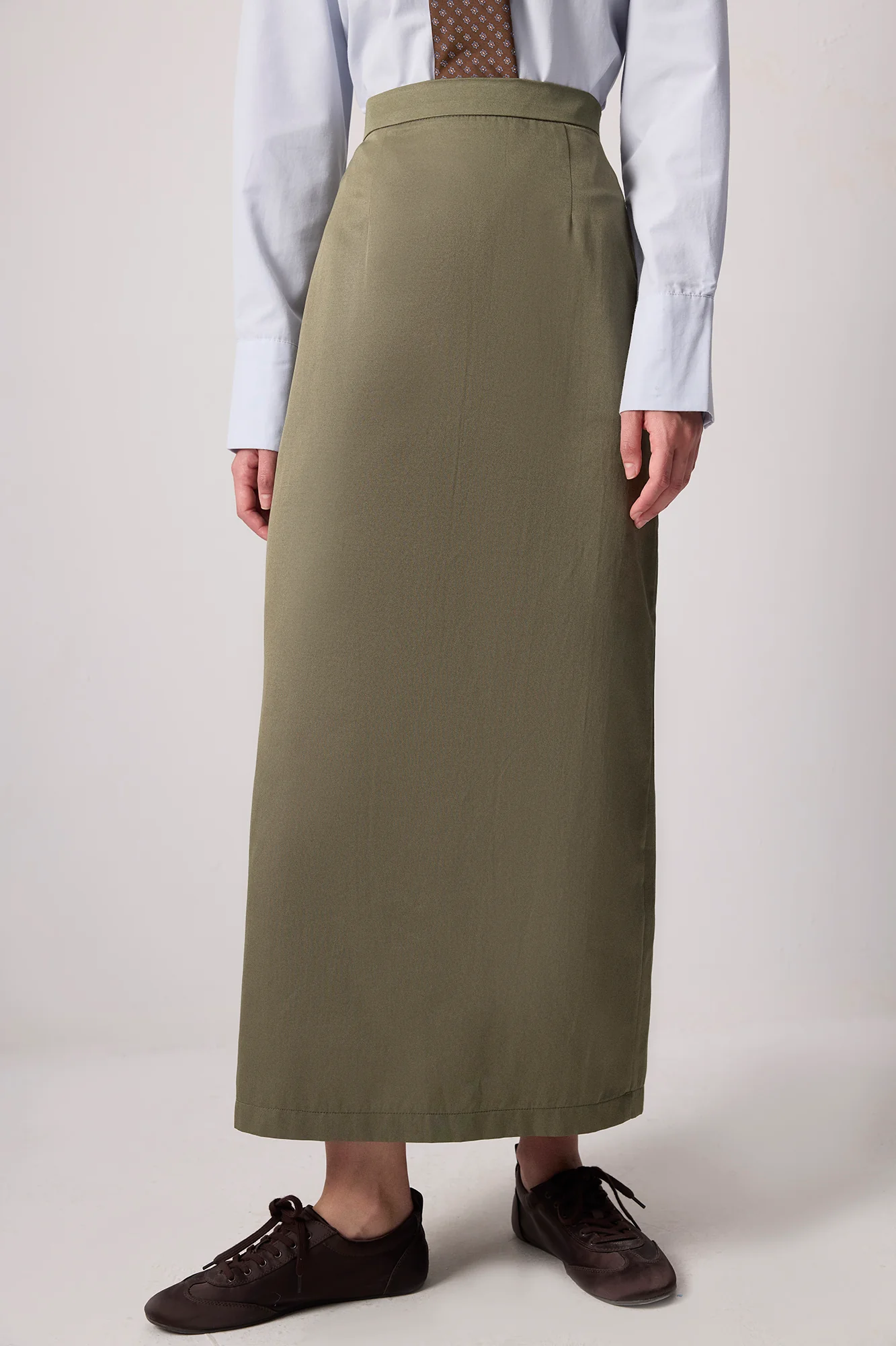 SLIT DETAILED PENCIL SKIRT - Image 3