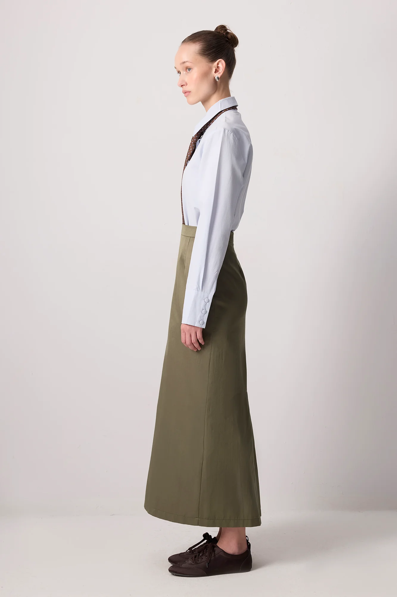 SLIT DETAILED PENCIL SKIRT - Image 4