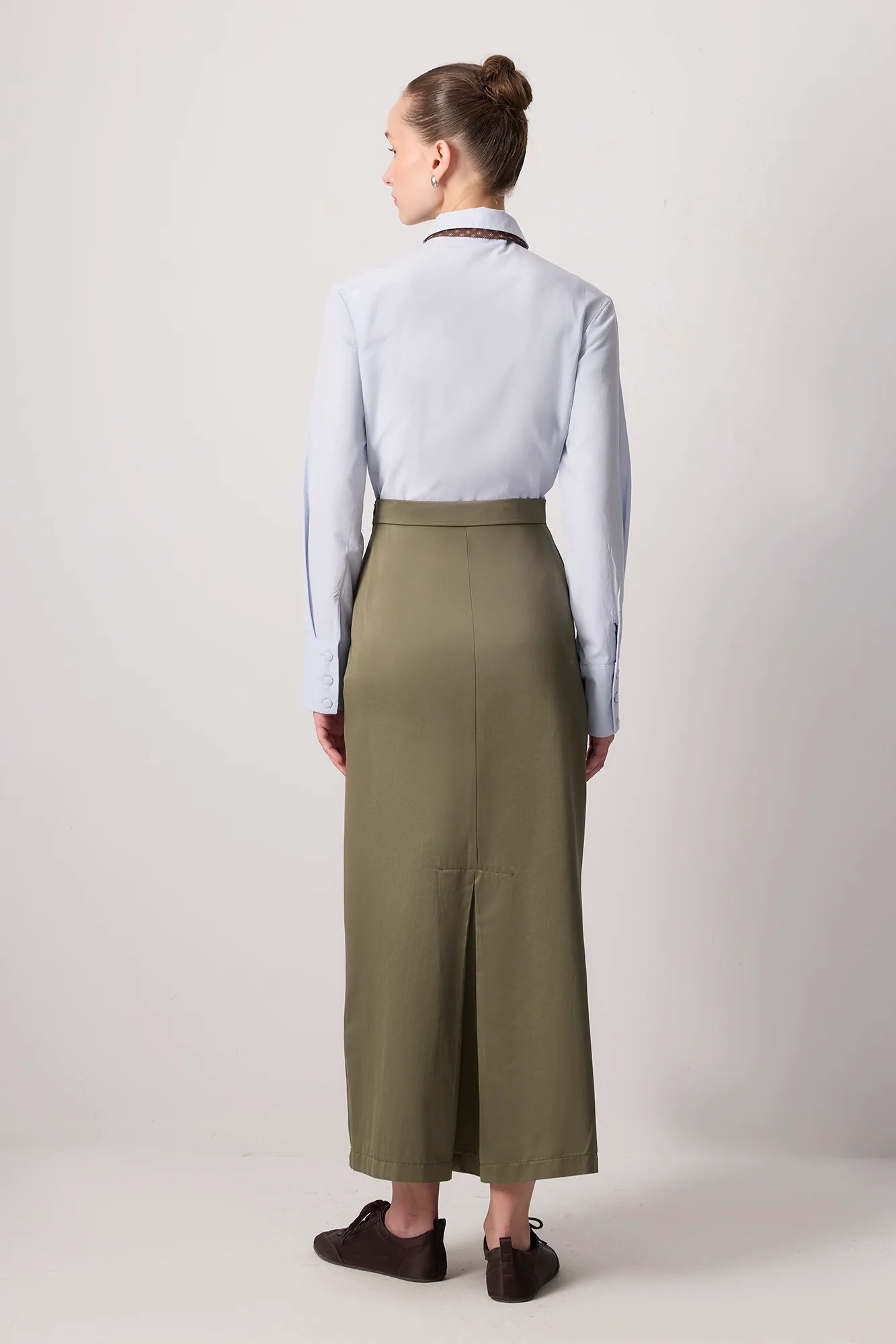 SLIT DETAILED PENCIL SKIRT - Image 5