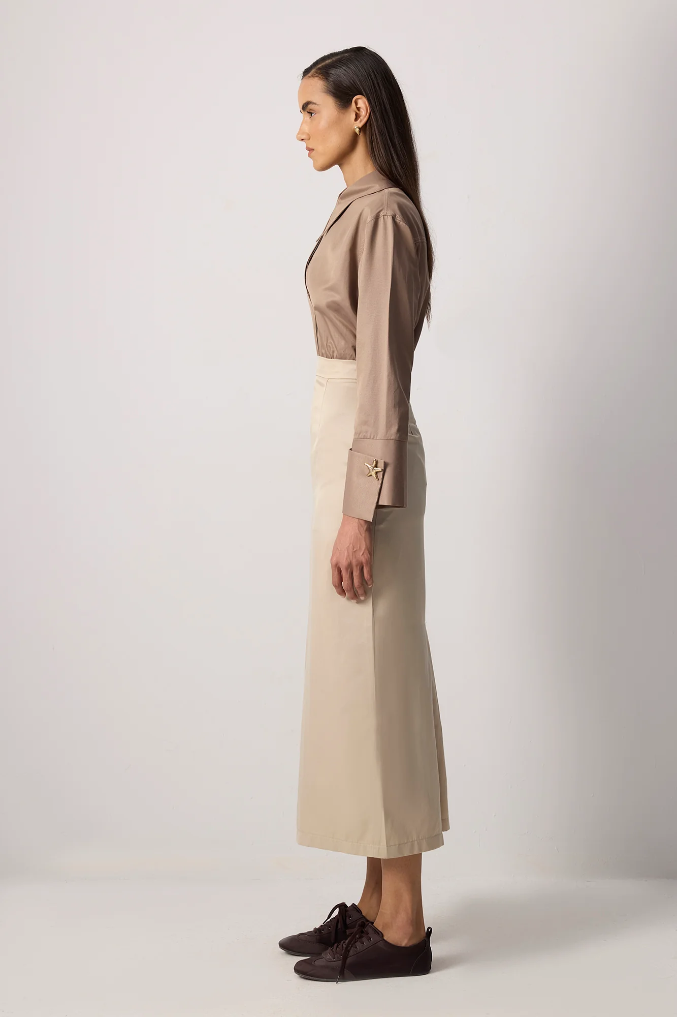 SLIT DETAILED PENCIL SKIRT - Image 4