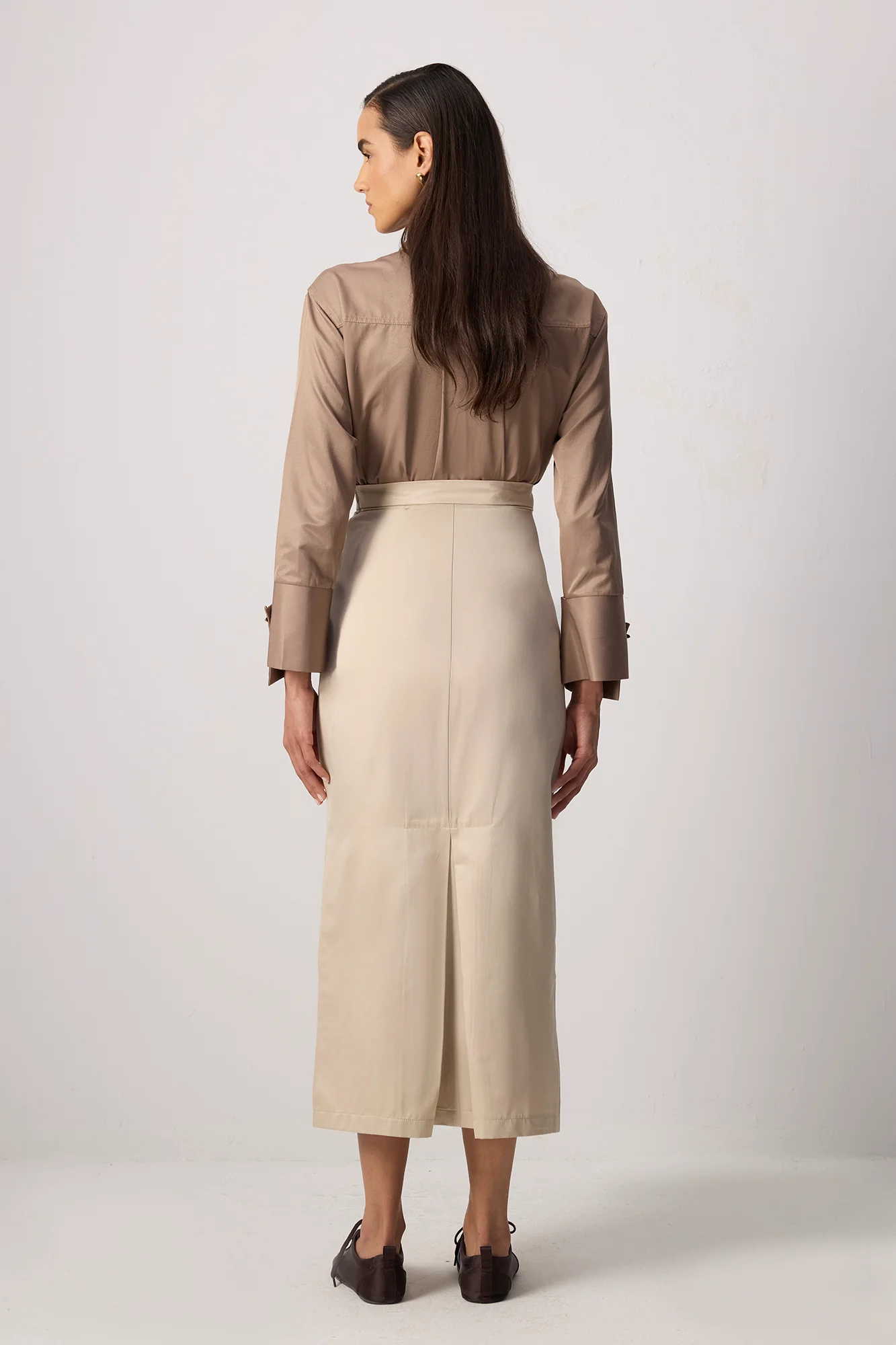 SLIT DETAILED PENCIL SKIRT - Image 5