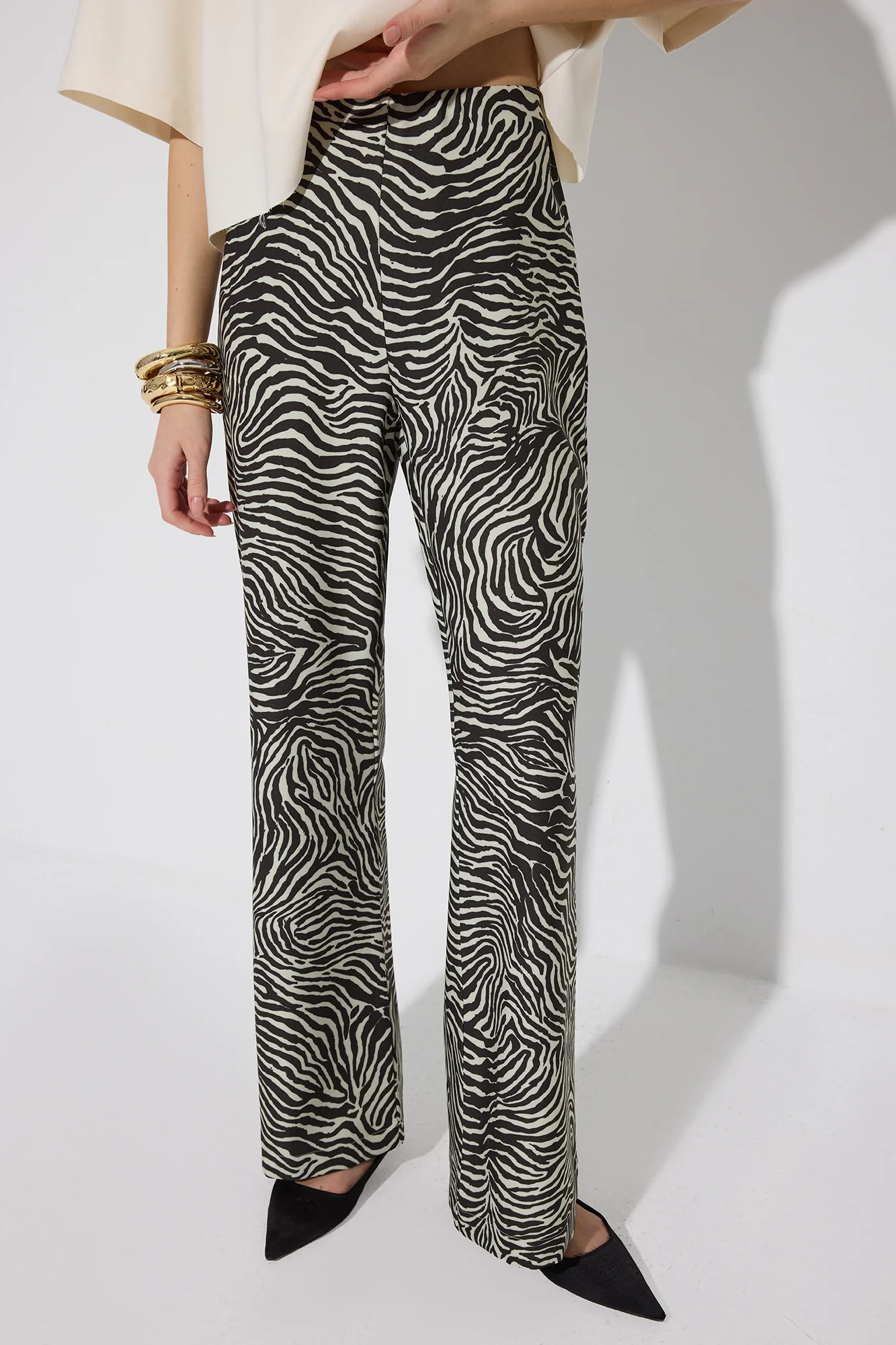 ZEBRA PATTERN TROUSERS - Image 2