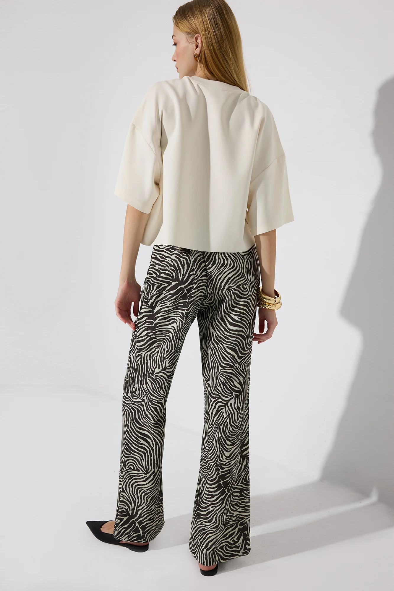 ZEBRA PATTERN TROUSERS - Image 5