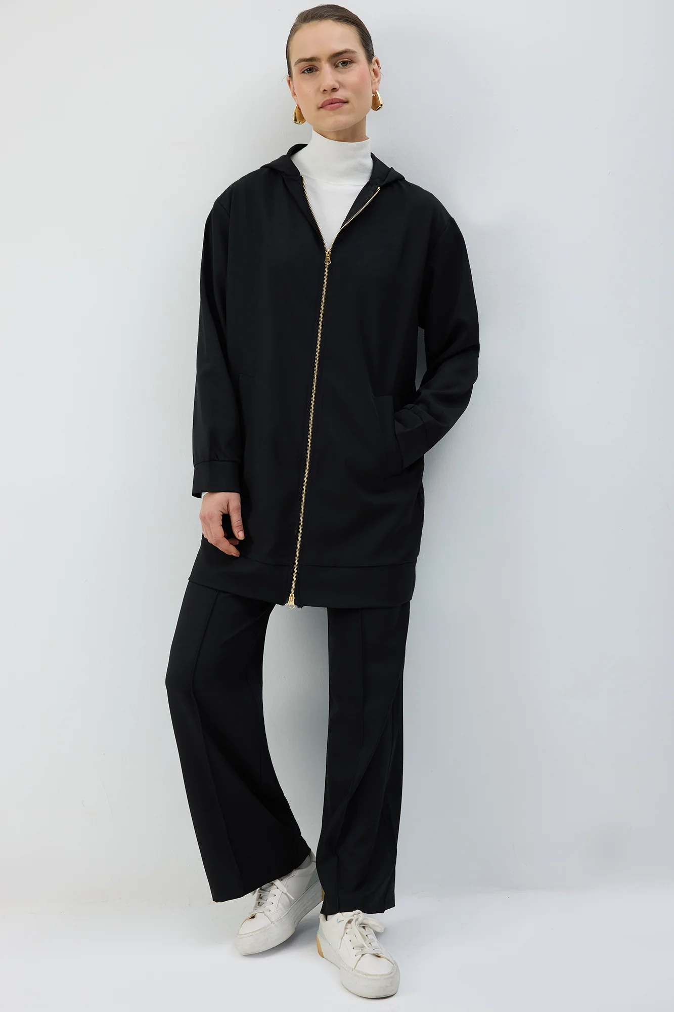 ZIP-UP HOODED JACKET - Image 3