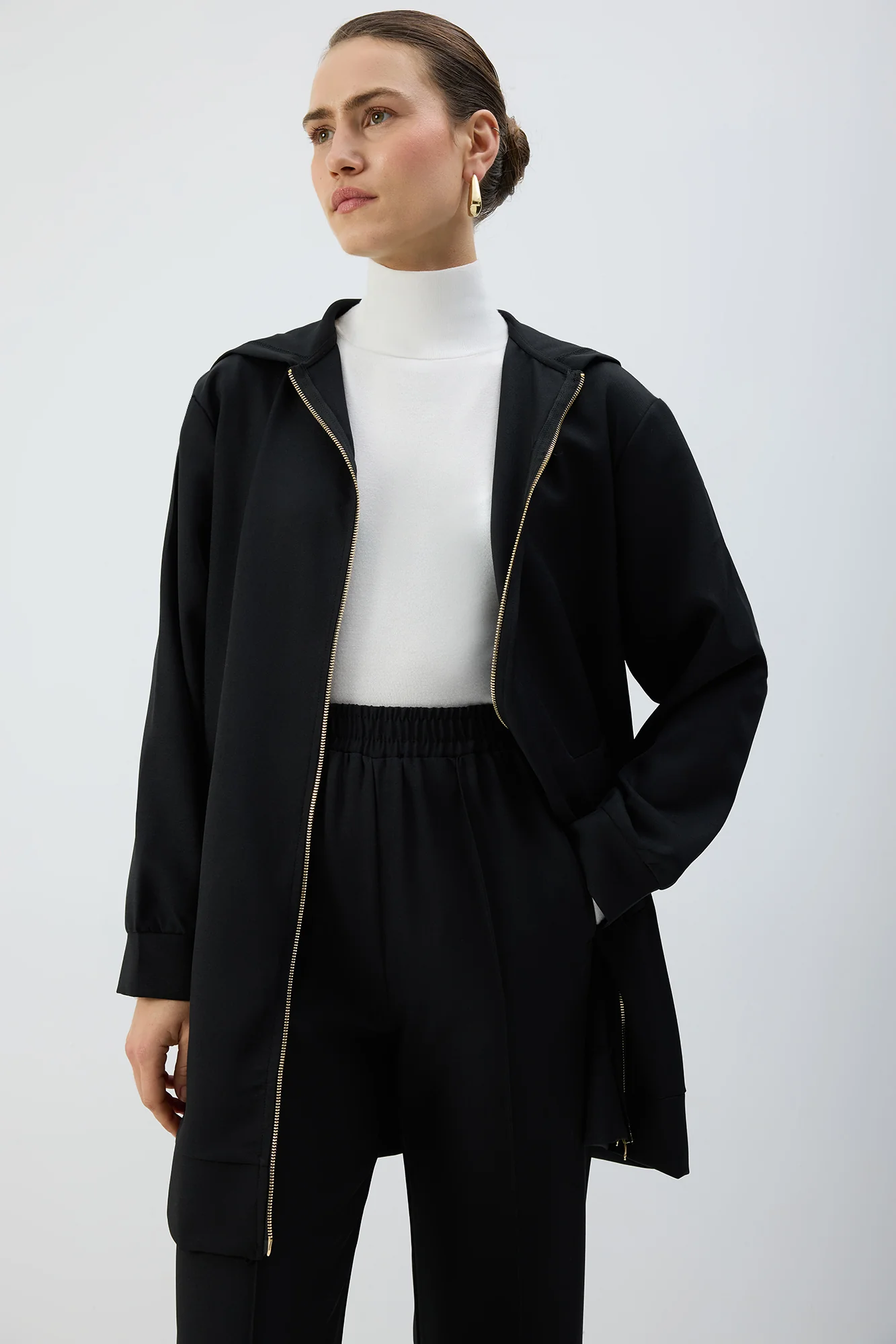 ZIP-UP HOODED JACKET - Image 4