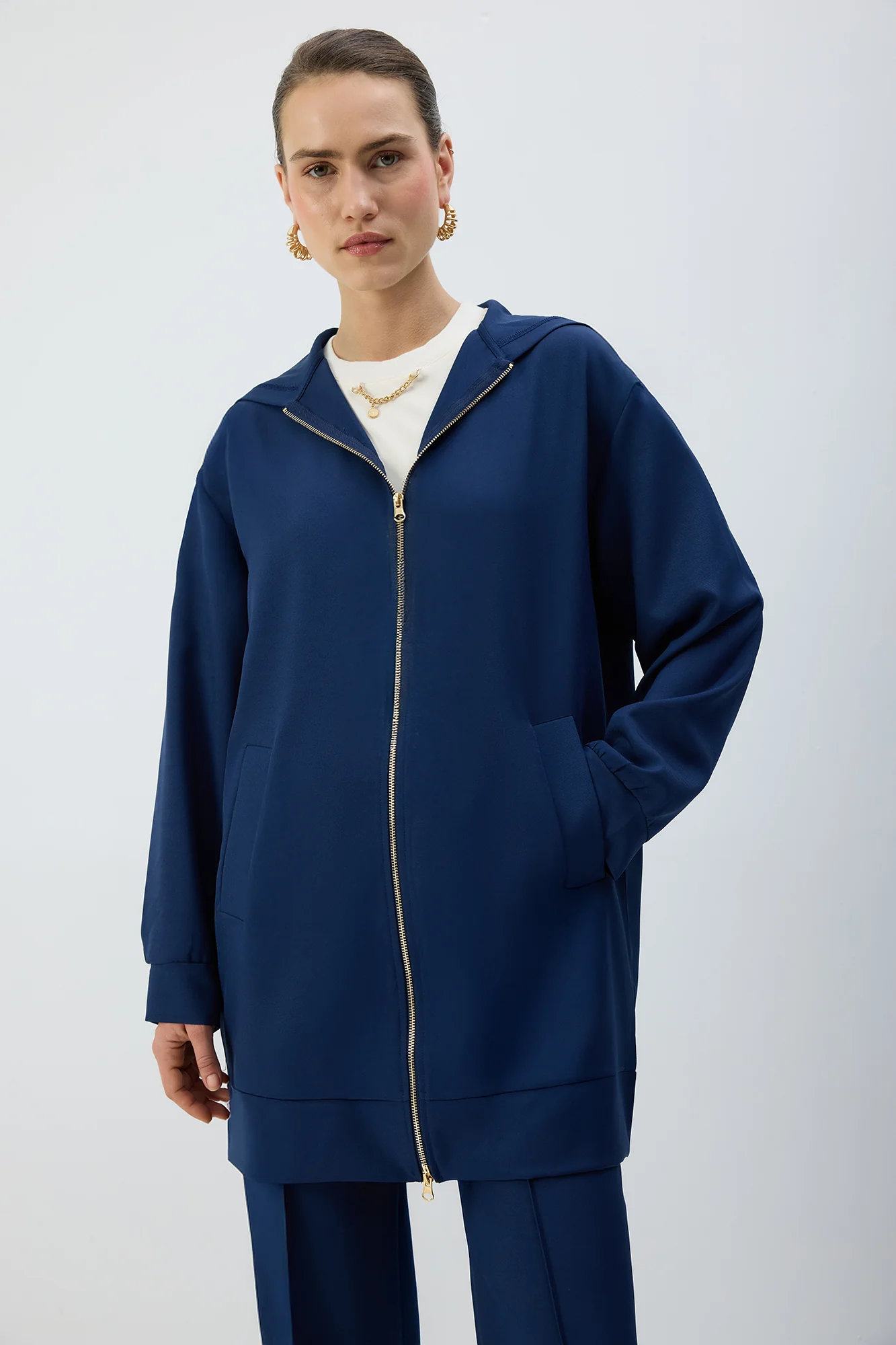 ZIP-UP HOODED JACKET - Image 3