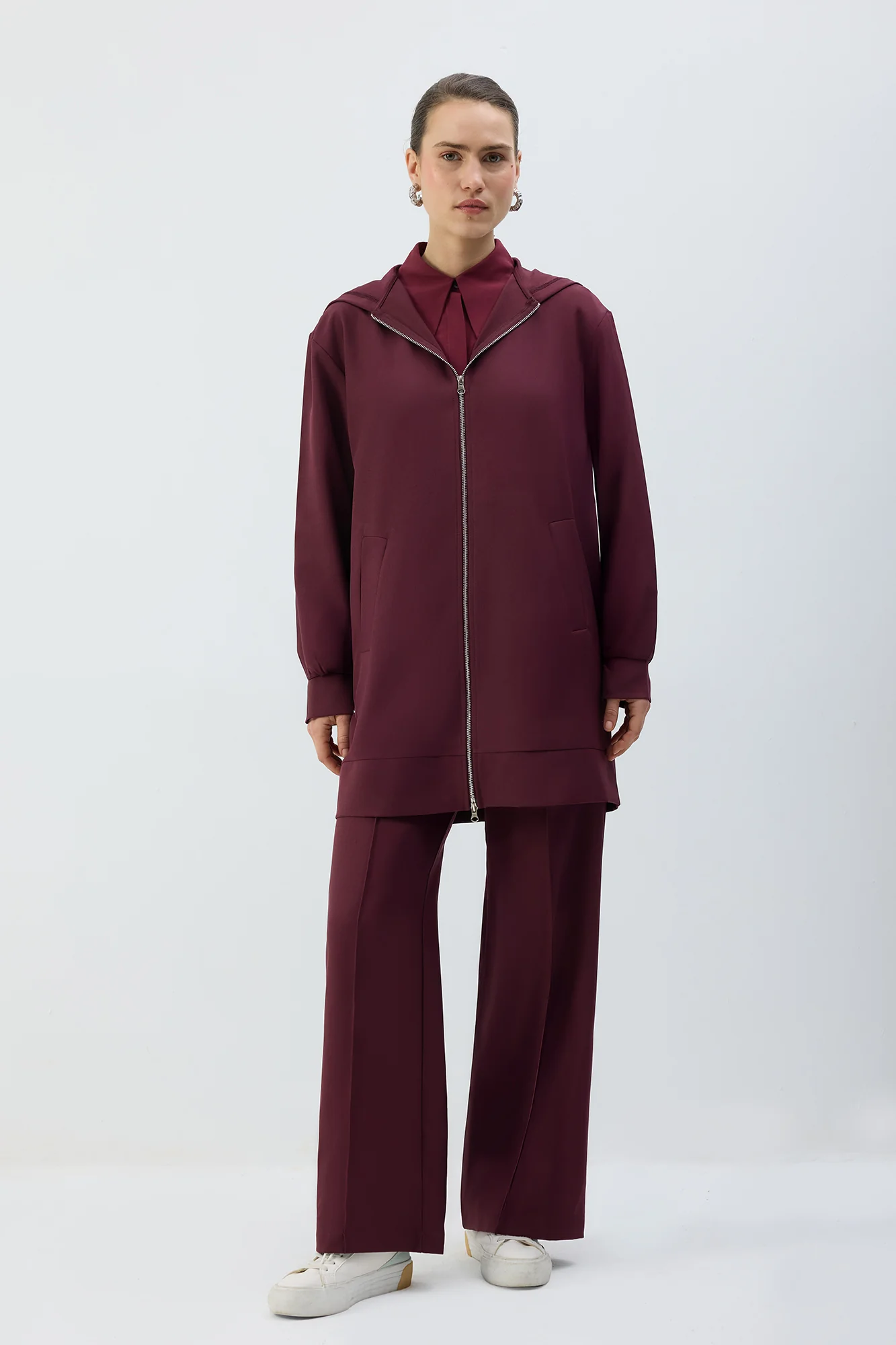 ZIP-UP HOODED JACKET - Image 2