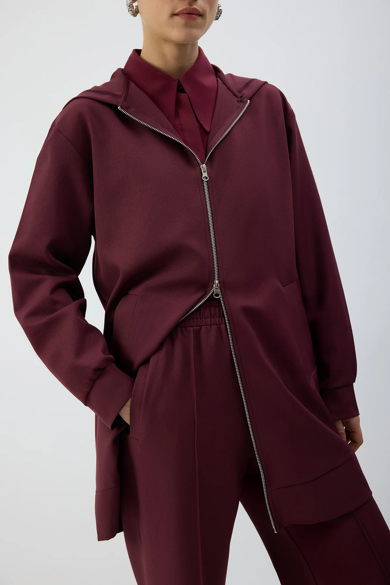 ZIP-UP HOODED JACKET - Image 6