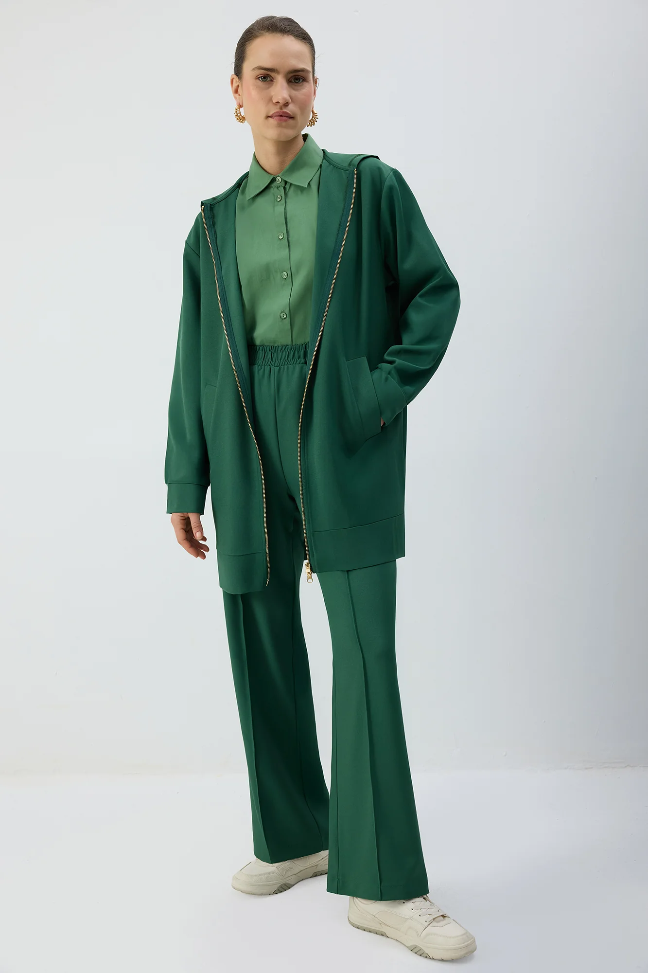 ZIP-UP HOODED JACKET - Image 2